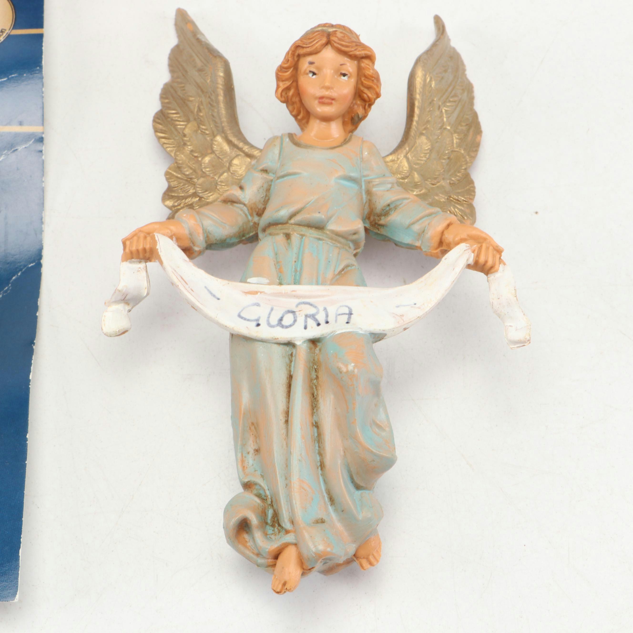 Signed Fontanini "Jada" and More Roman Inc. Resin Christmas Nativity Figures