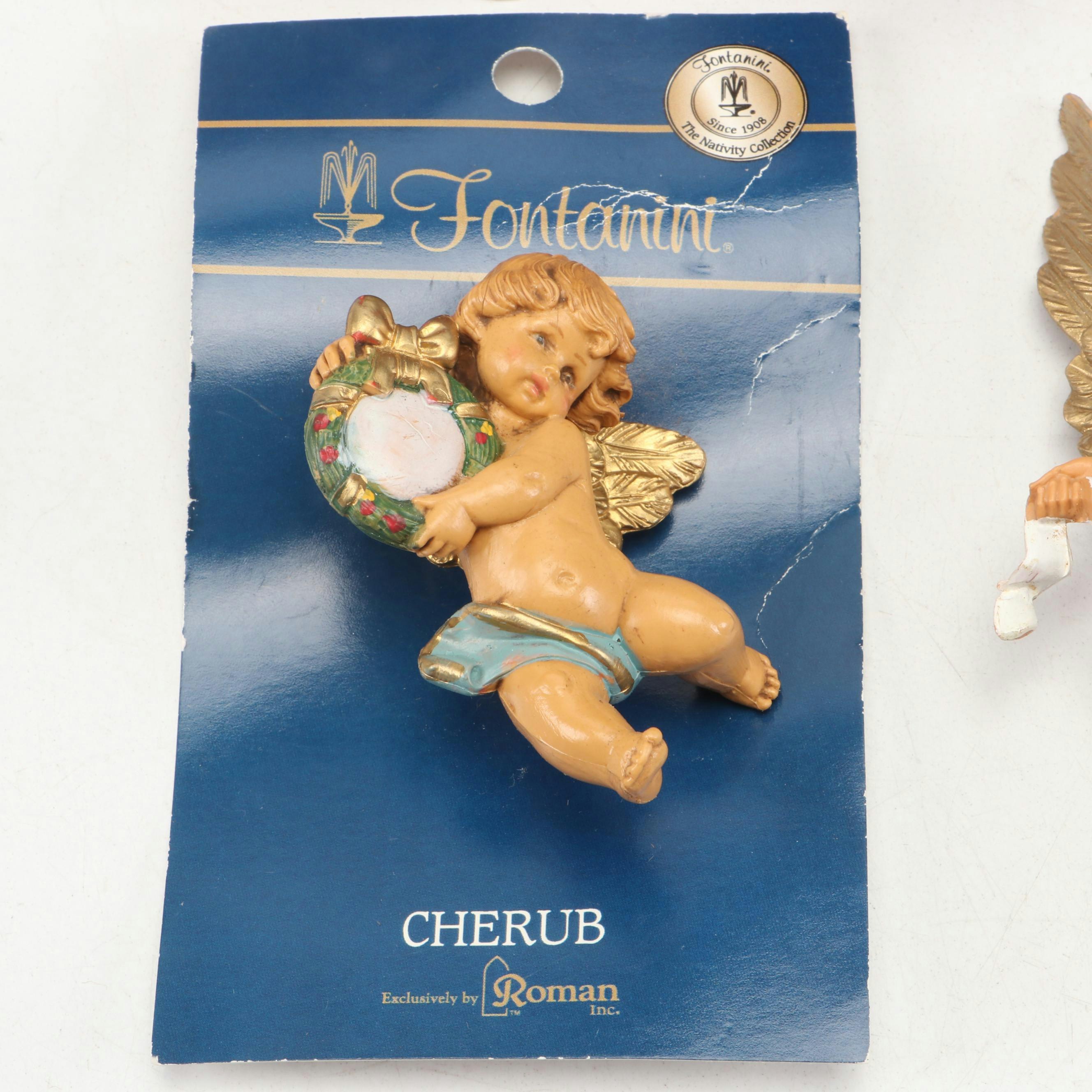 Signed Fontanini "Jada" and More Roman Inc. Resin Christmas Nativity Figures