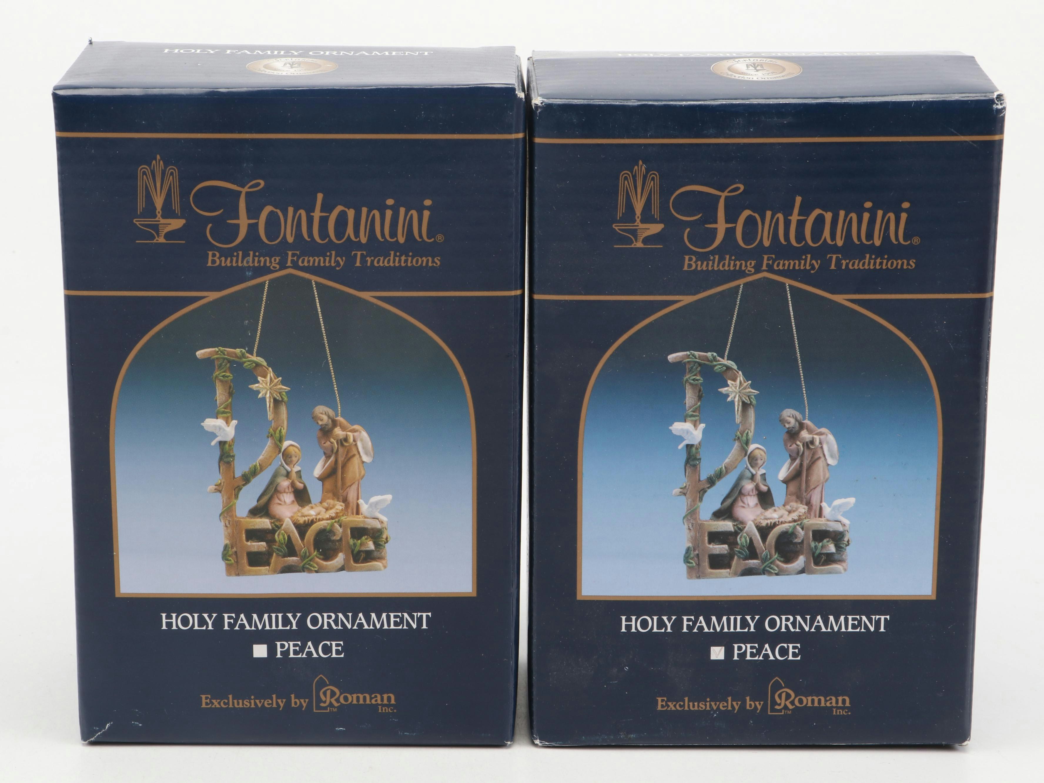 Signed Fontanini "Jada" and More Roman Inc. Resin Christmas Nativity Figures