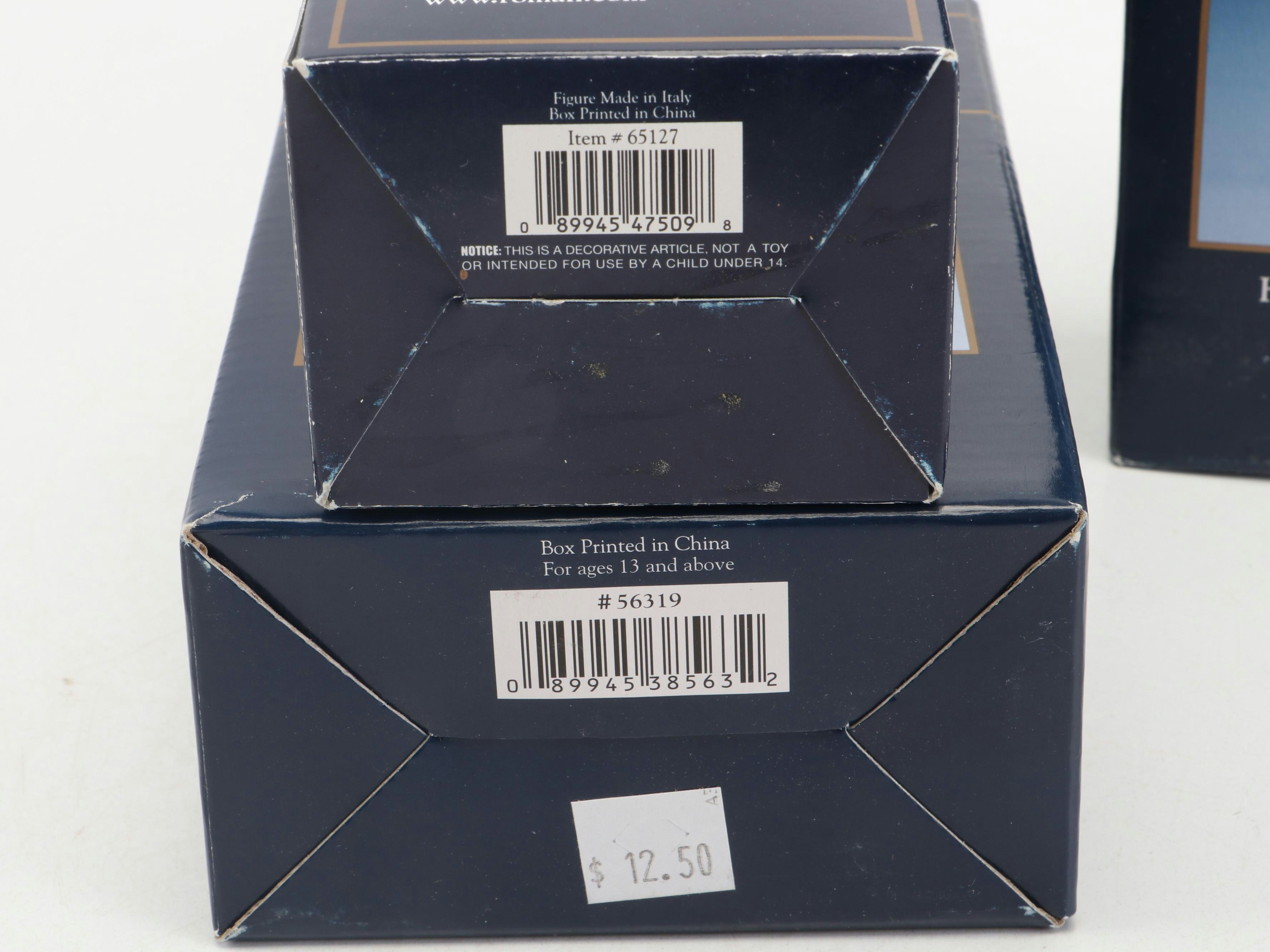 Signed Fontanini "Jada" and More Roman Inc. Resin Christmas Nativity Figures