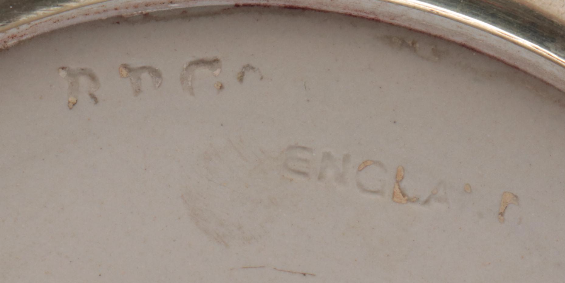 Brownhill Pottery Co. Blue Slip Glazed and Spring Decorated Biscuit Barrel