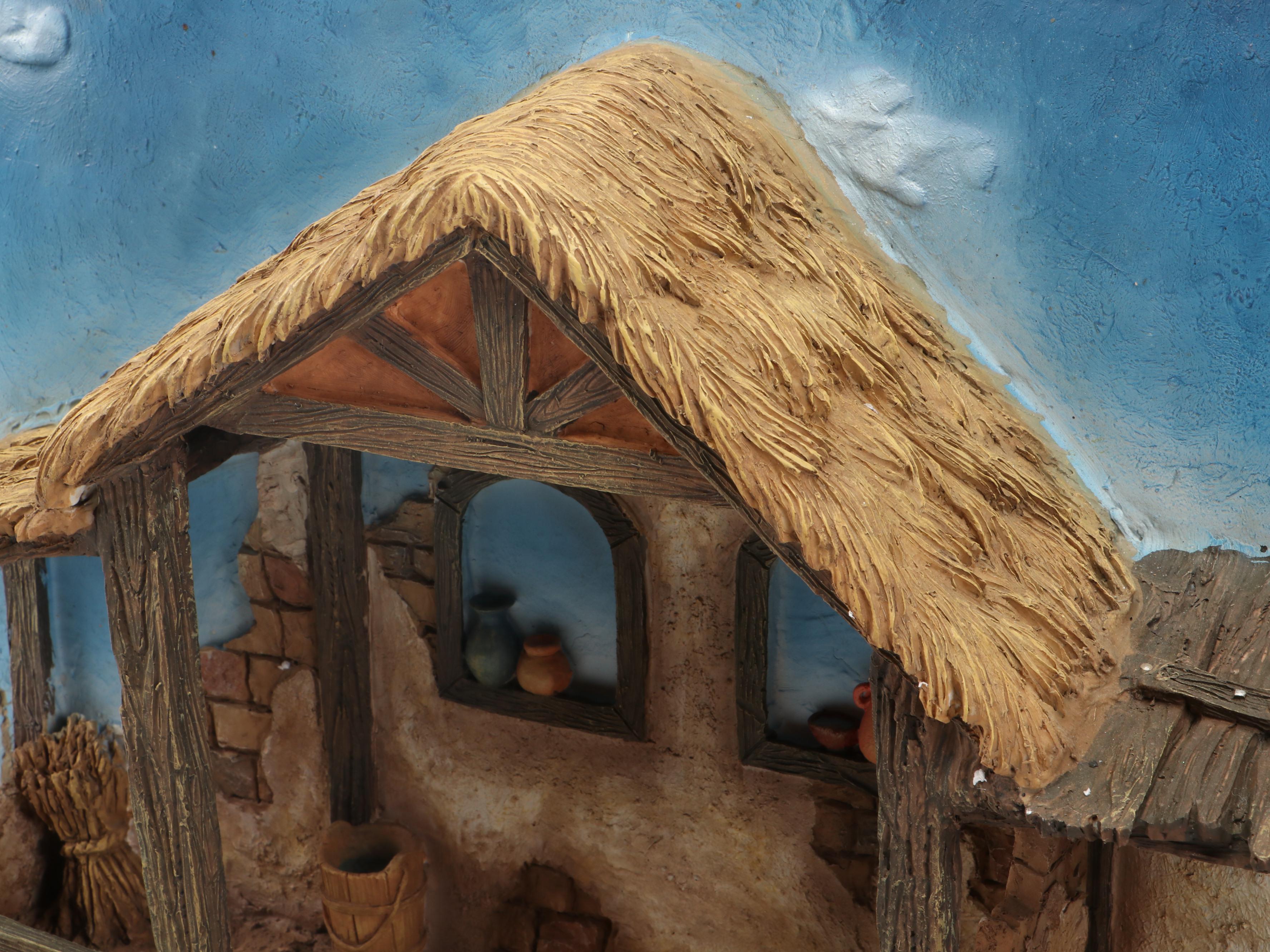 Fontanini Resin Illuminating Three-Part Nativity Creche