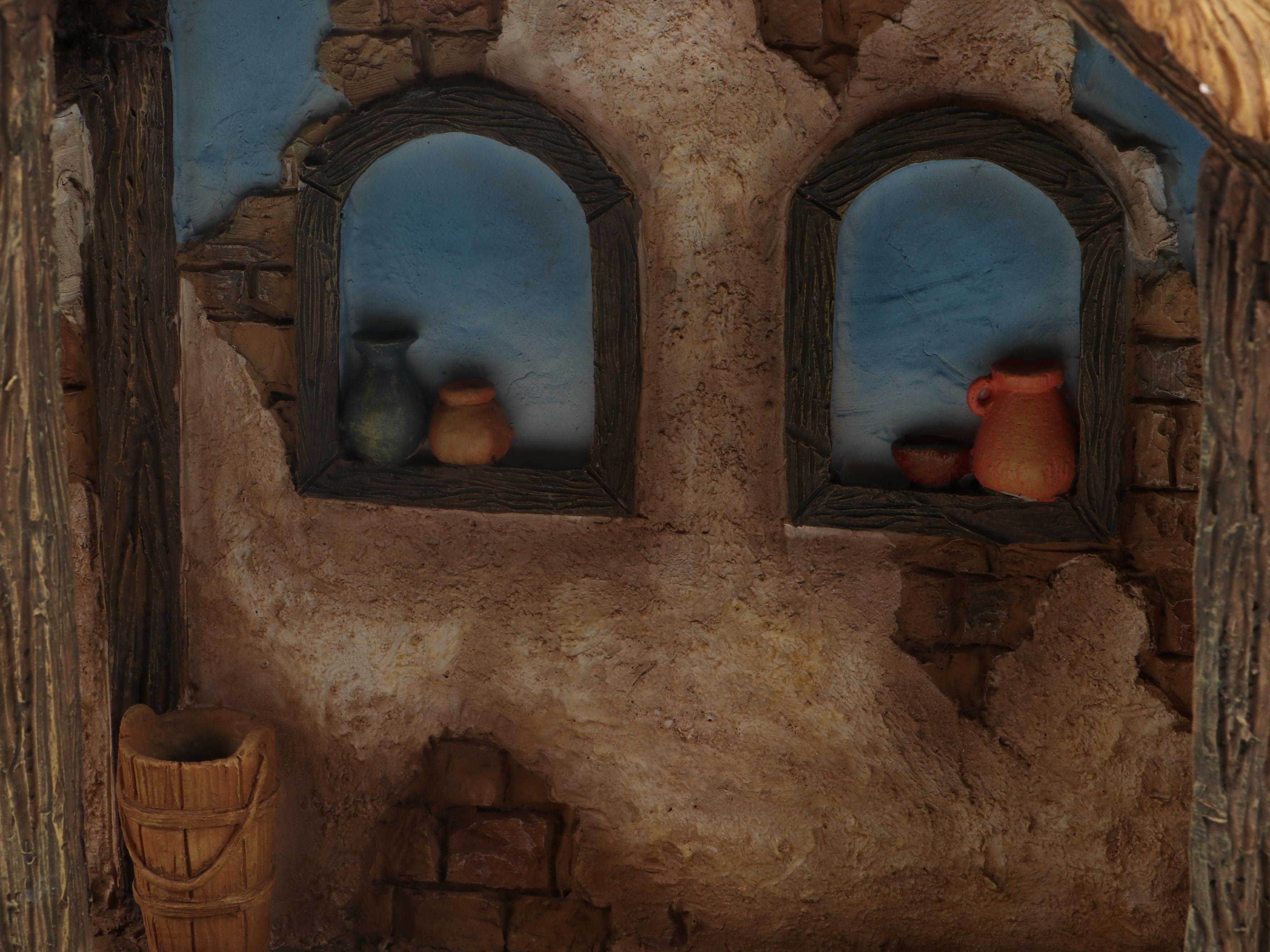 Fontanini Resin Illuminating Three-Part Nativity Creche