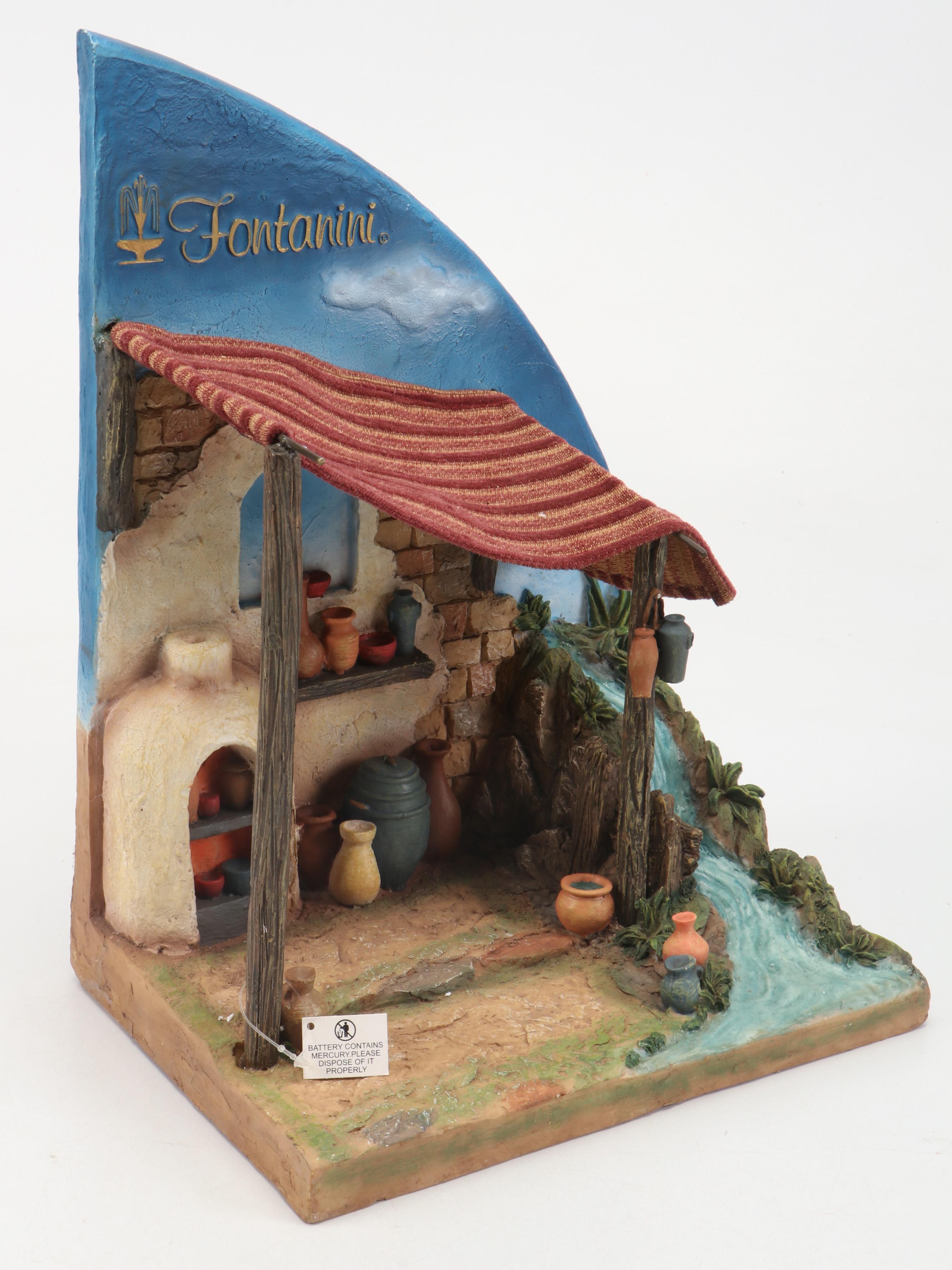 Fontanini Resin Illuminating Three-Part Nativity Creche