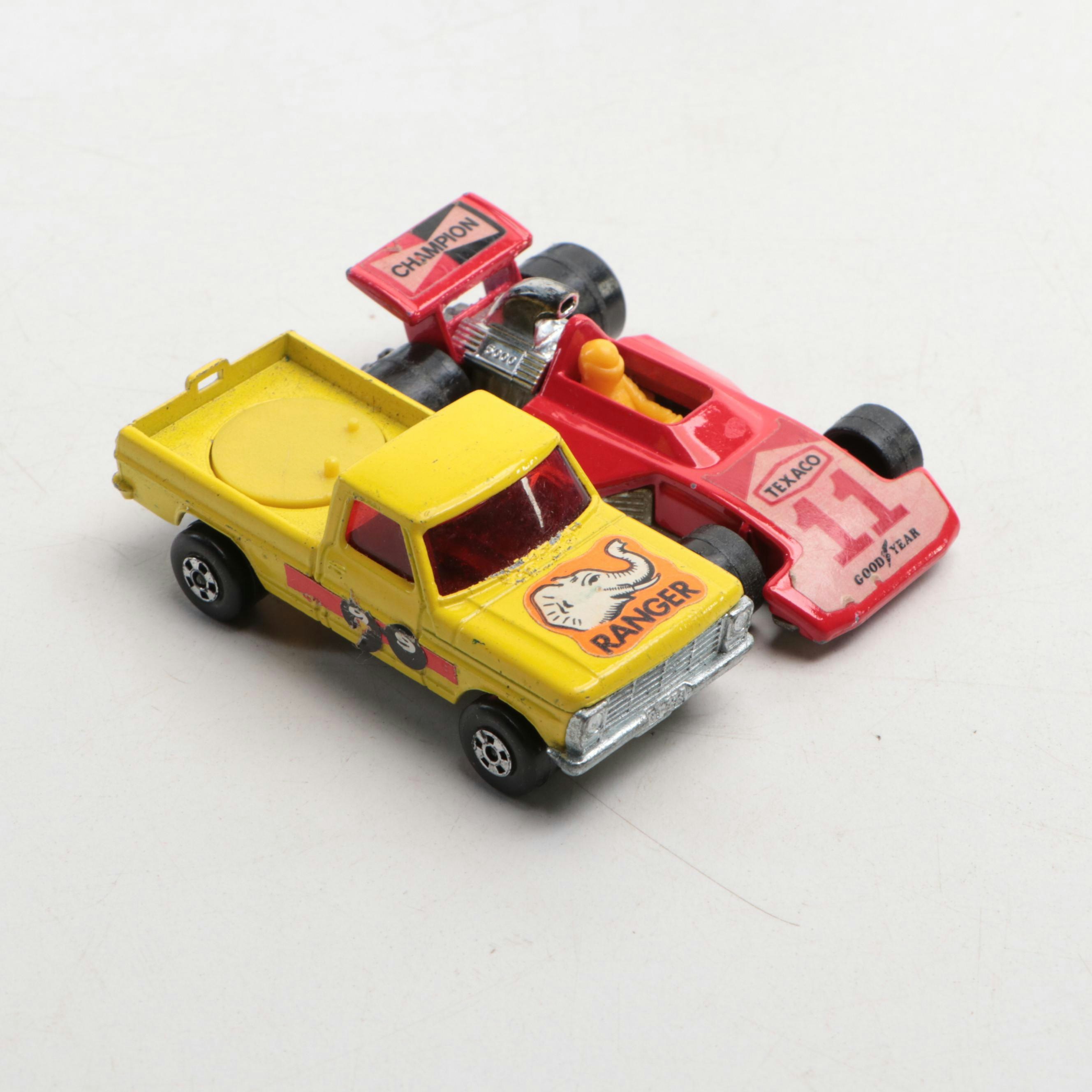 Matchbox Diecast Vehicles includes Porsche, Mazda, Tanks and Case