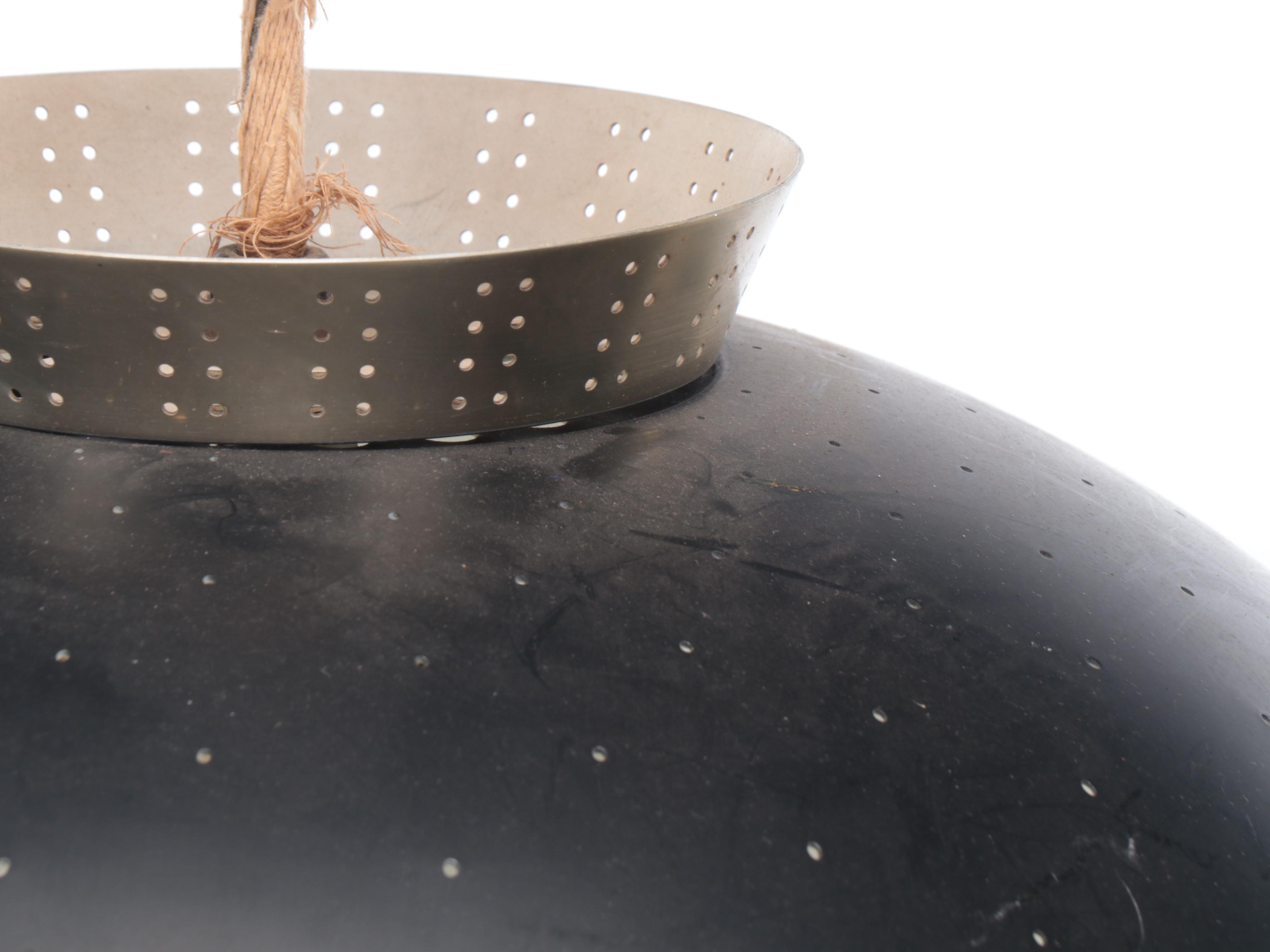 Union Made American MCM Atomic Saucer Pendant Light, Mid-20th Century