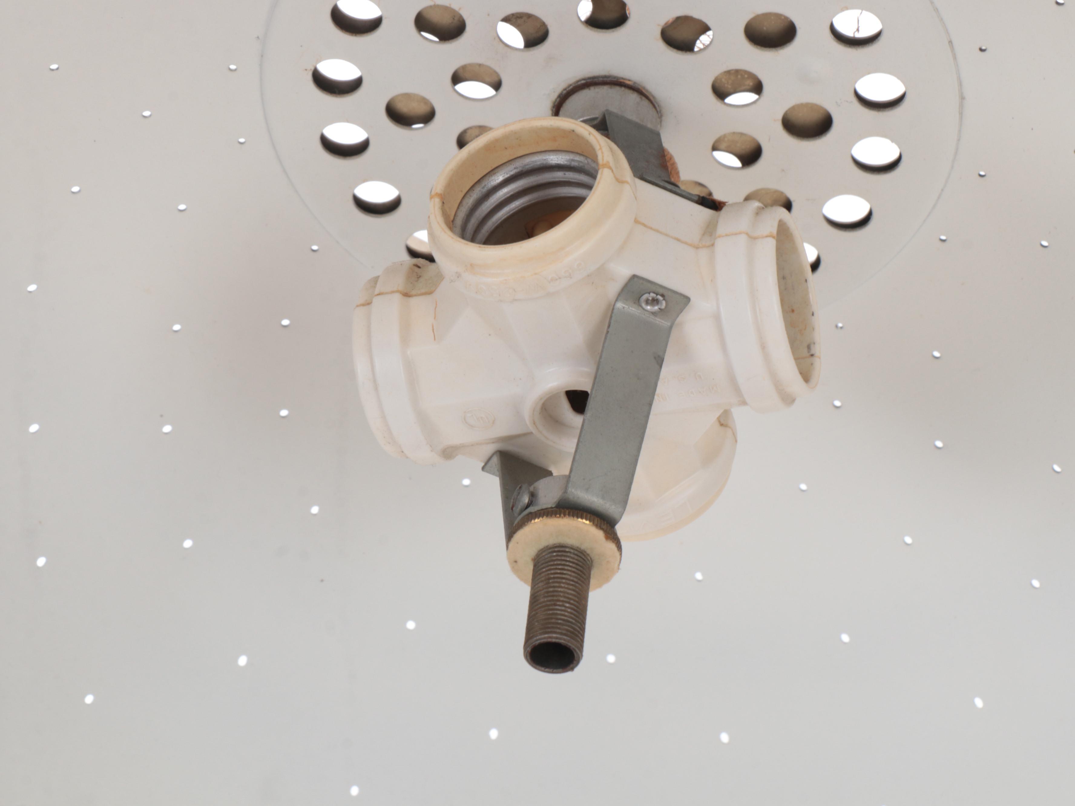 Union Made American MCM Atomic Saucer Pendant Light, Mid-20th Century