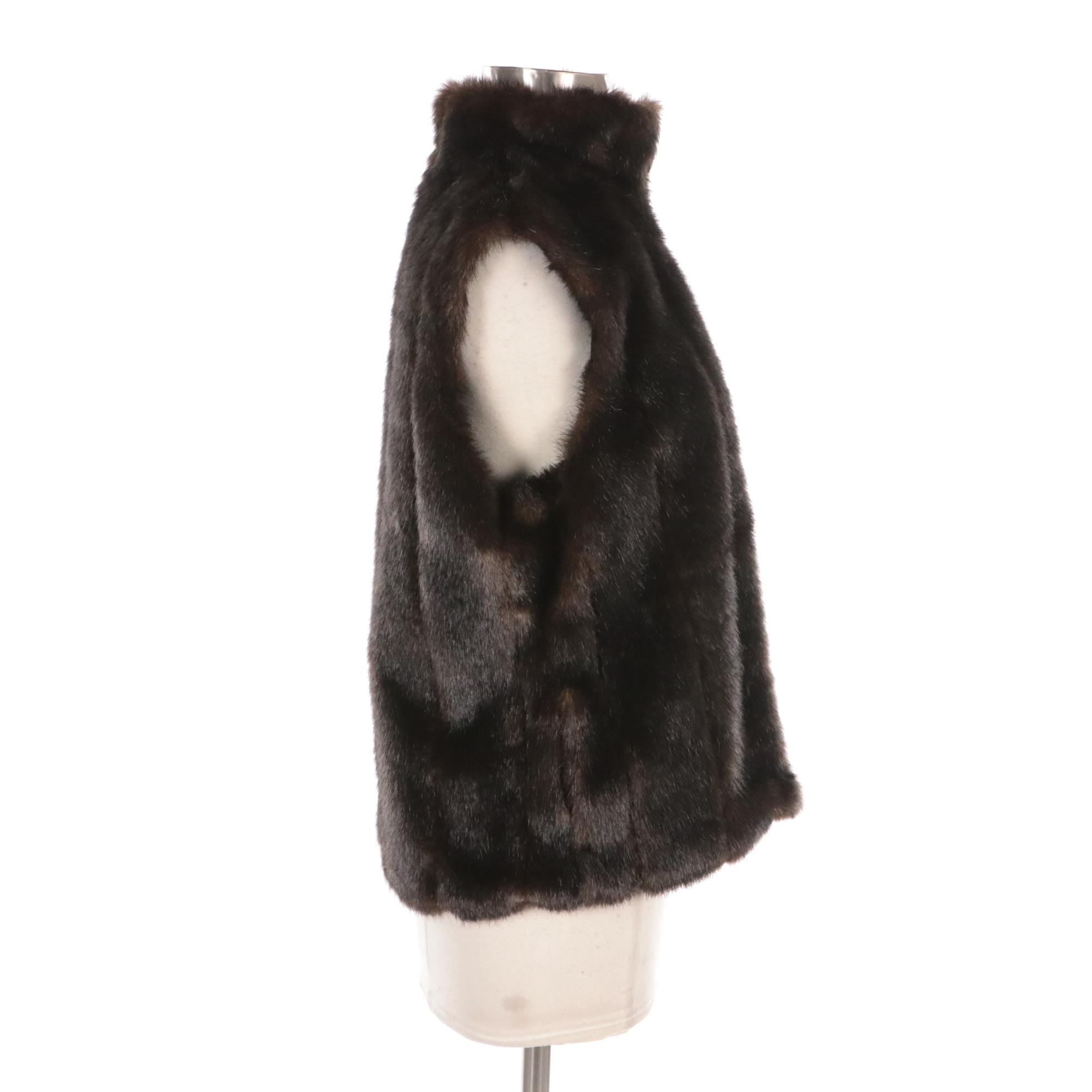 Isabella's Journey Faux Fur Zipper-Front Vest