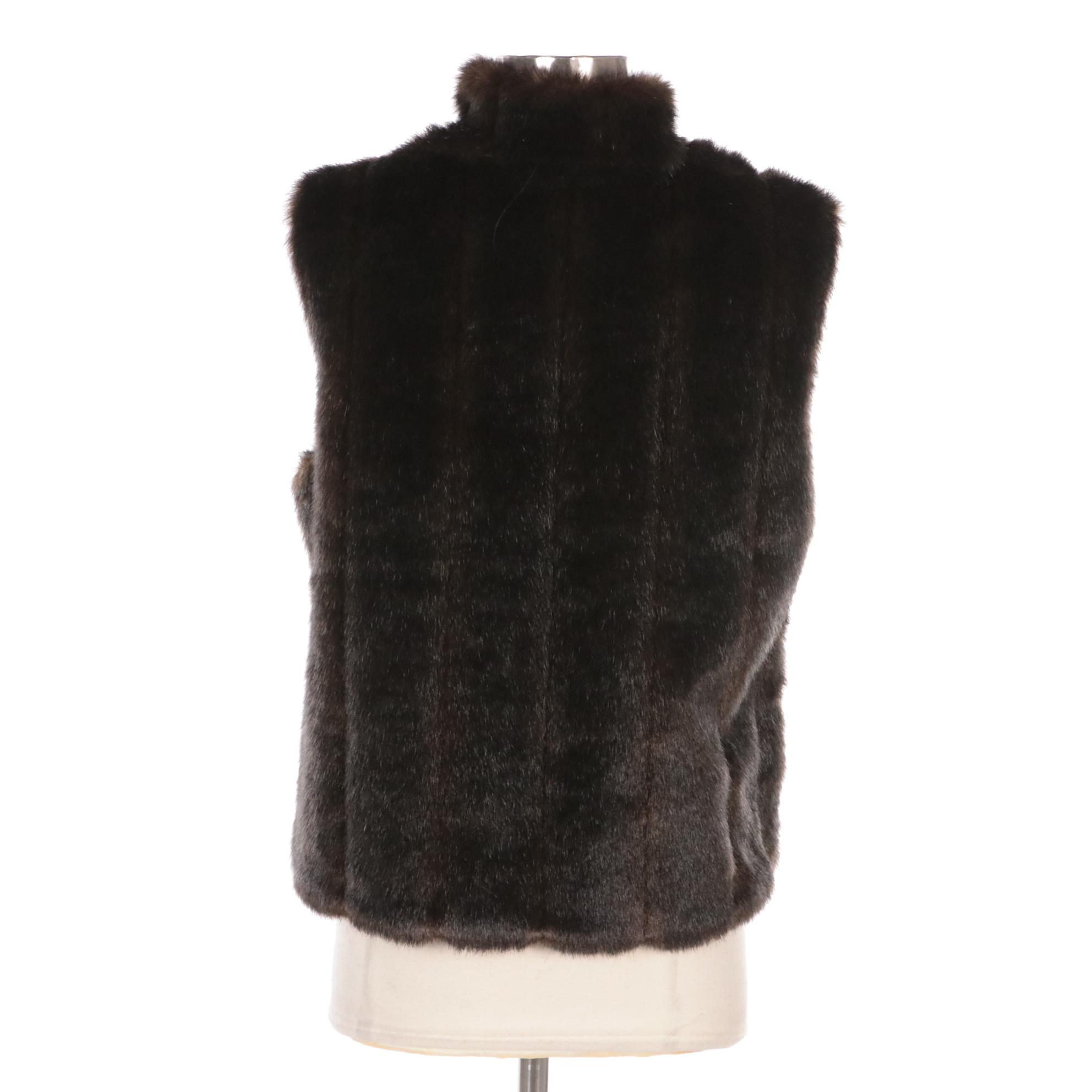 Isabella's Journey Faux Fur Zipper-Front Vest