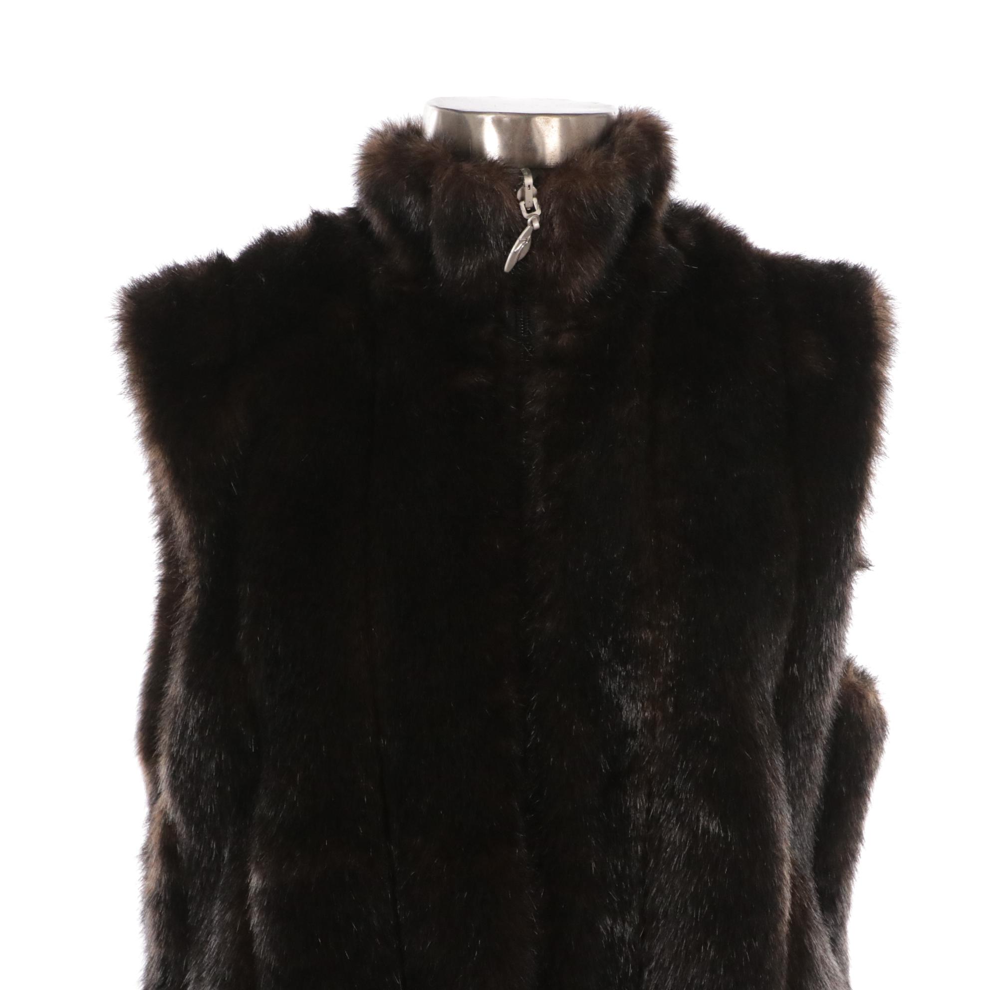 Isabella's Journey Faux Fur Zipper-Front Vest