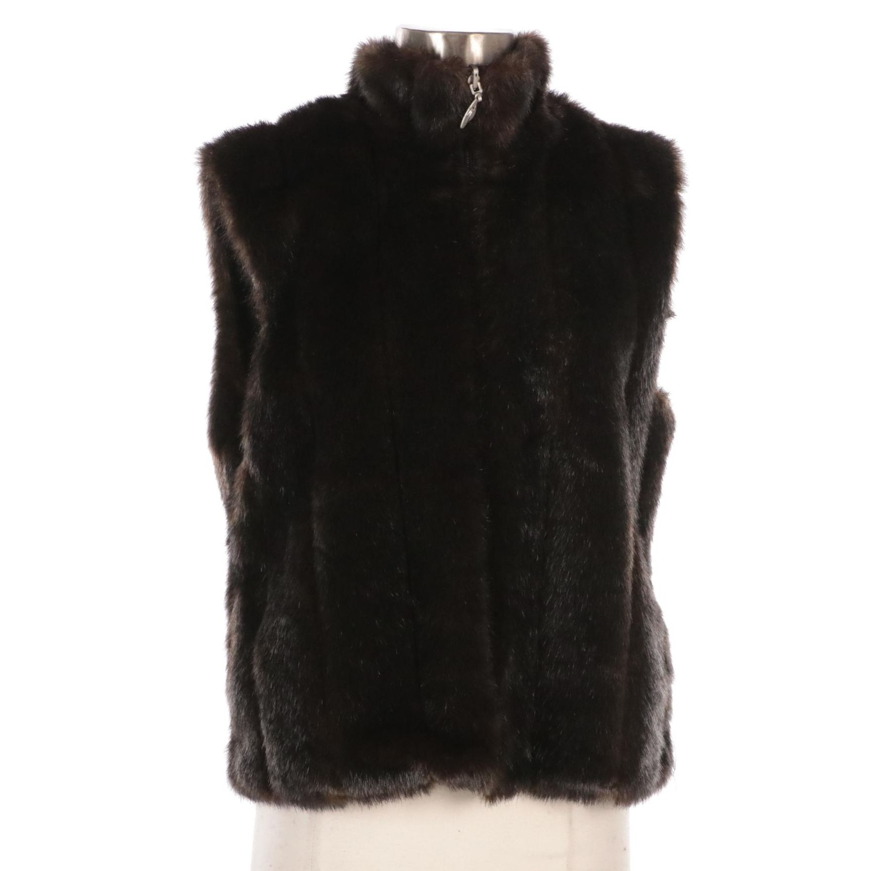 Isabella's Journey Faux Fur Zipper-Front Vest