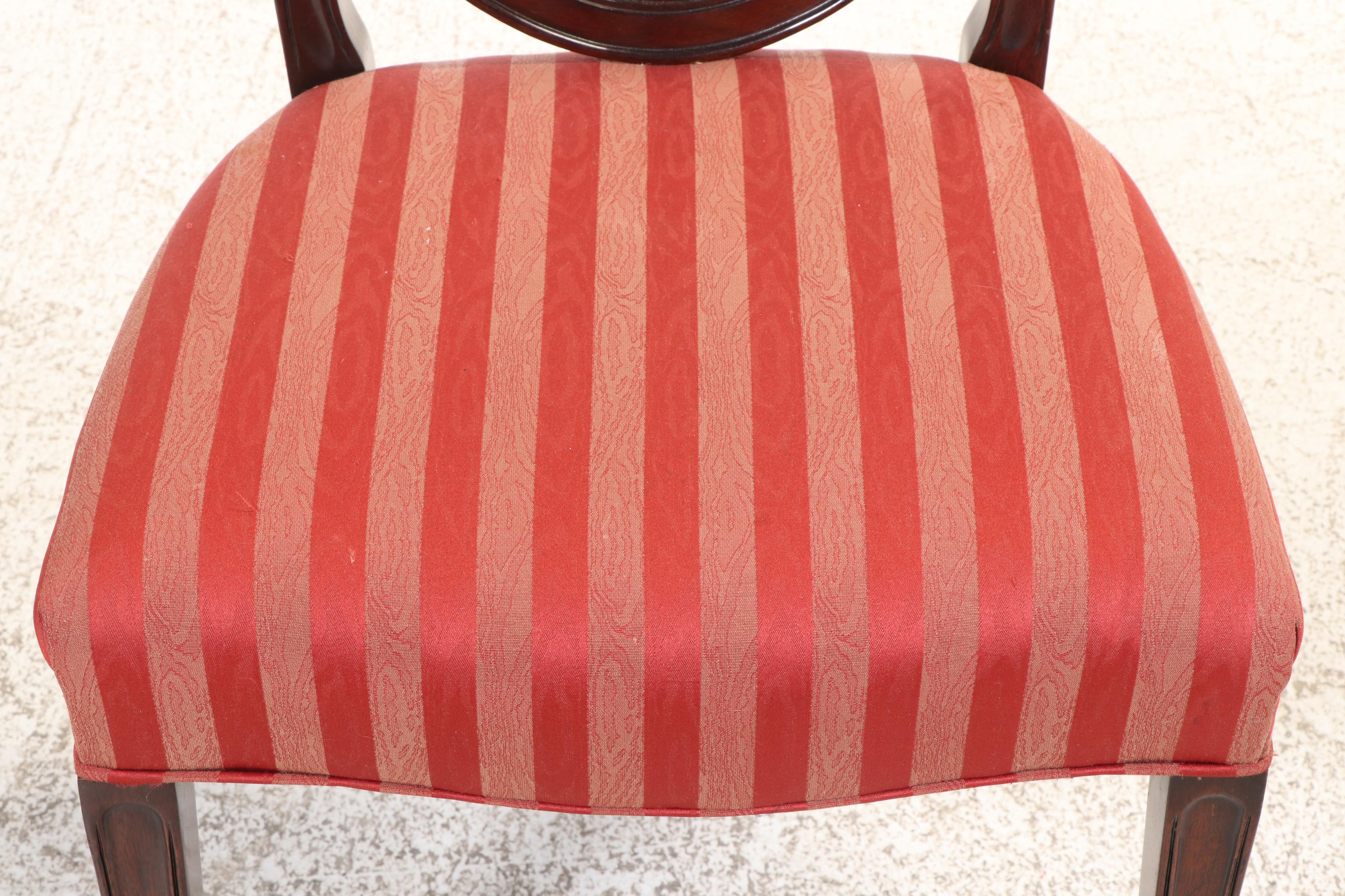 Seven-Piece Stickley Federal Style Mahogany Dining Set, Late 20th Century