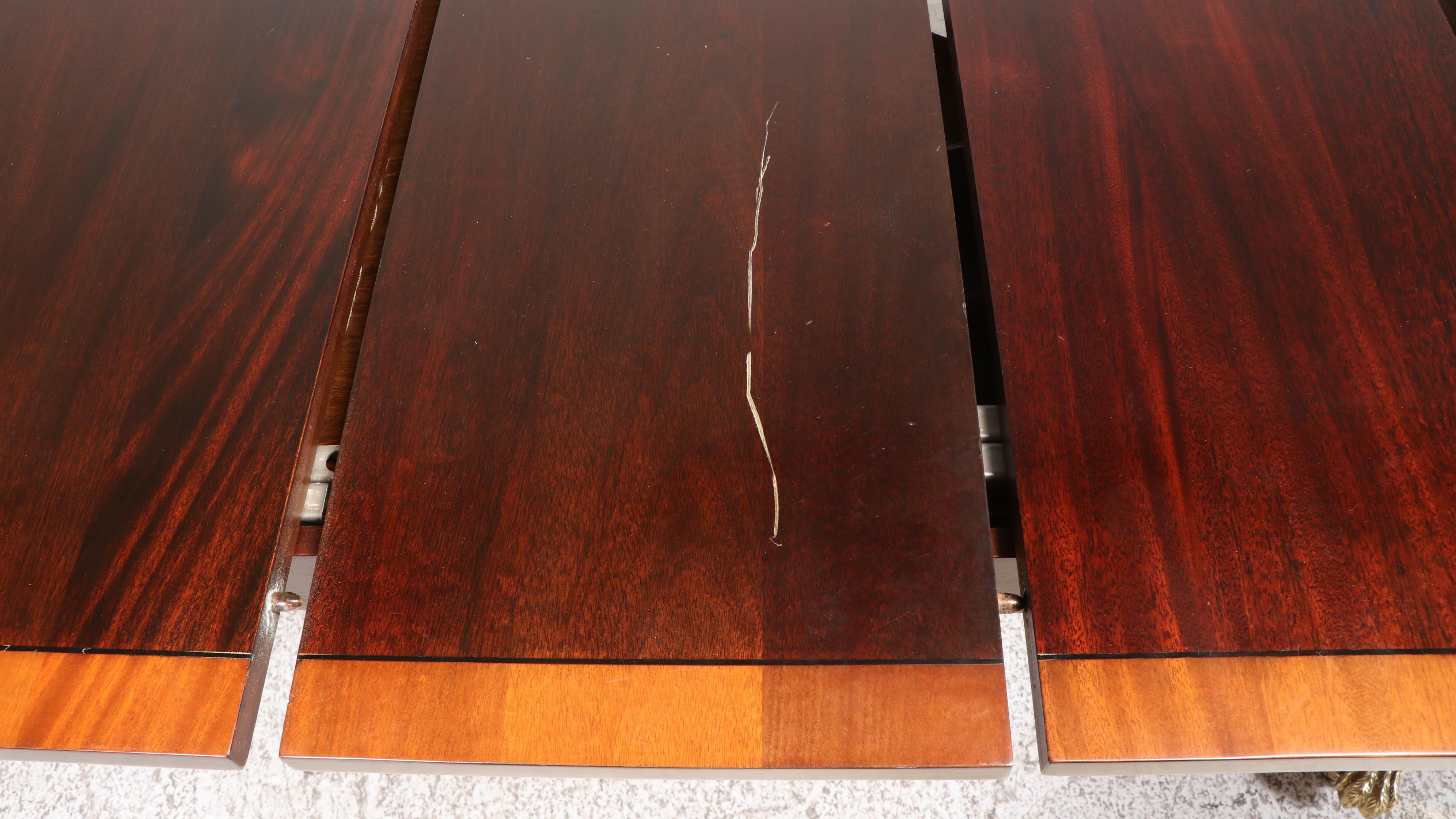 Seven-Piece Stickley Federal Style Mahogany Dining Set, Late 20th Century