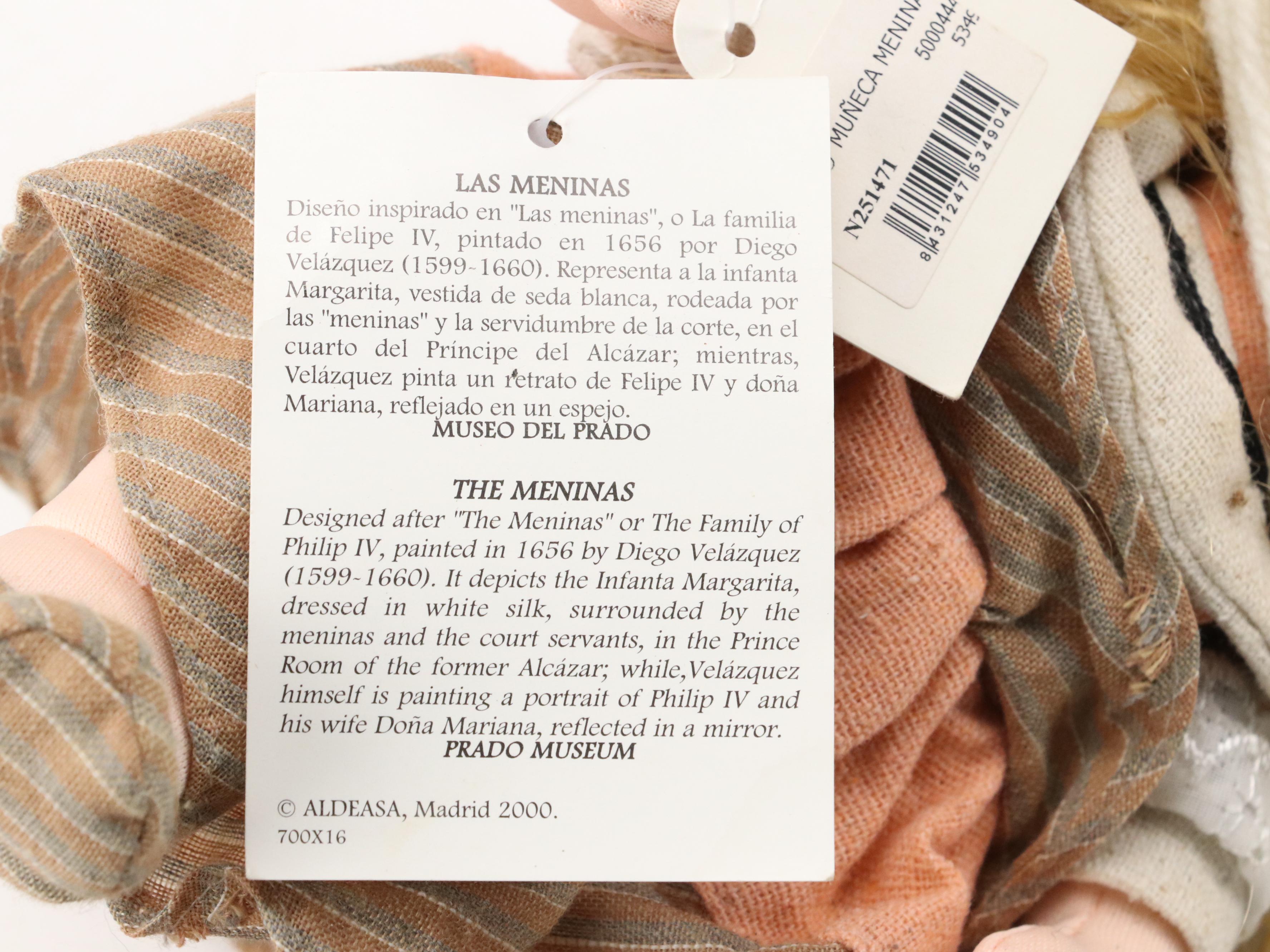 Las Meninas Doll by Aldeasa, Muñecas Mexicanas Rag Doll and Handmade Irish Doll