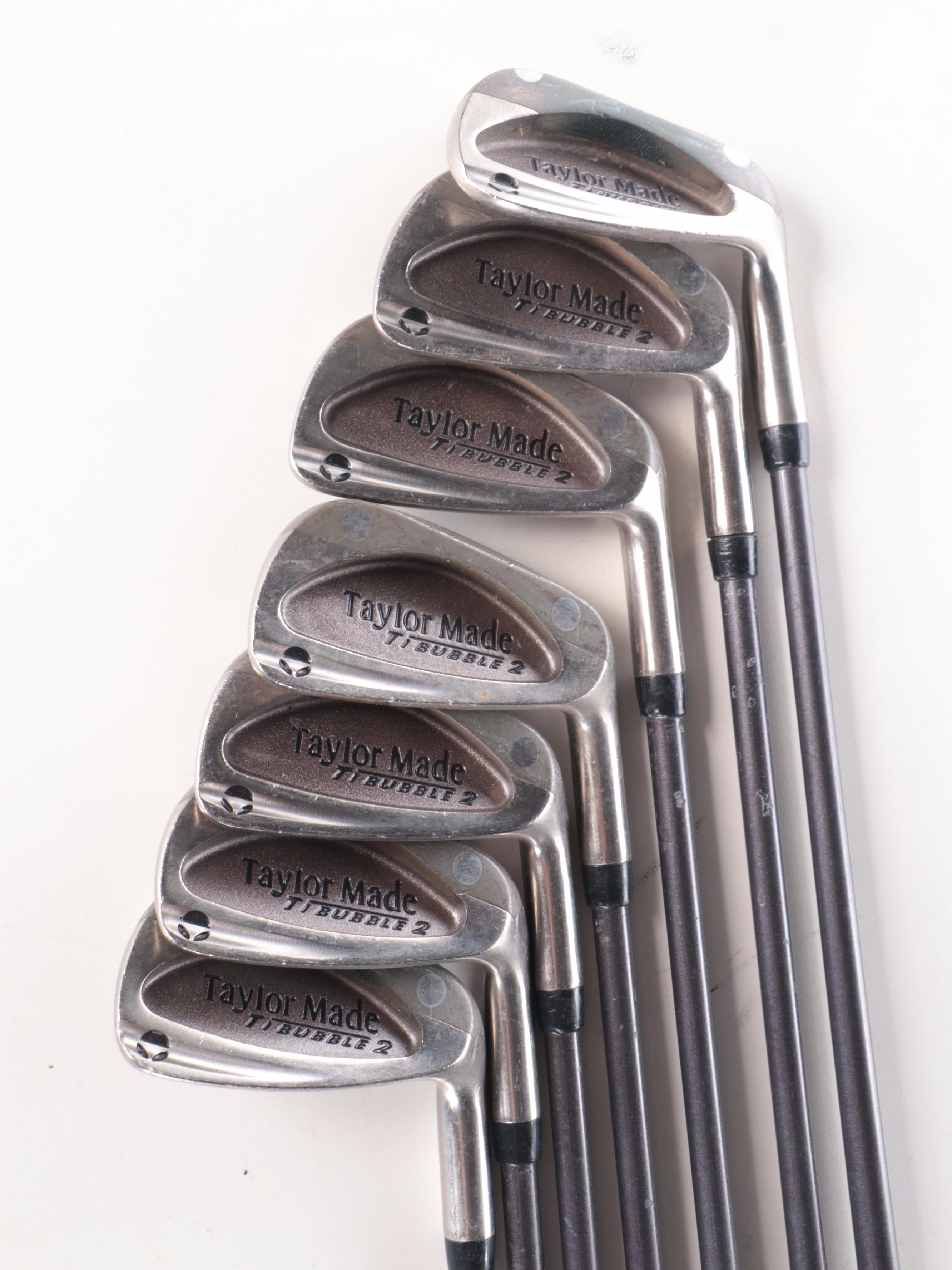 Wilson Fat Shaft Irons and Drivers and TaylorMade Ti Bubble 2 Irons