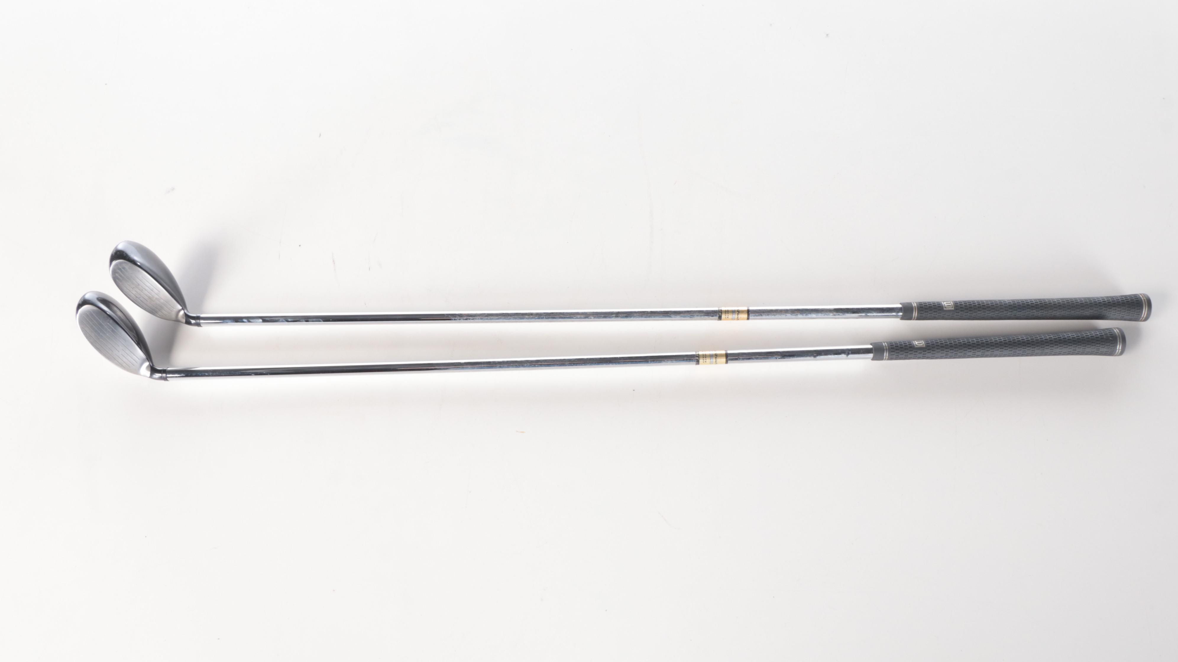 Wilson Fat Shaft Irons and Drivers and TaylorMade Ti Bubble 2 Irons