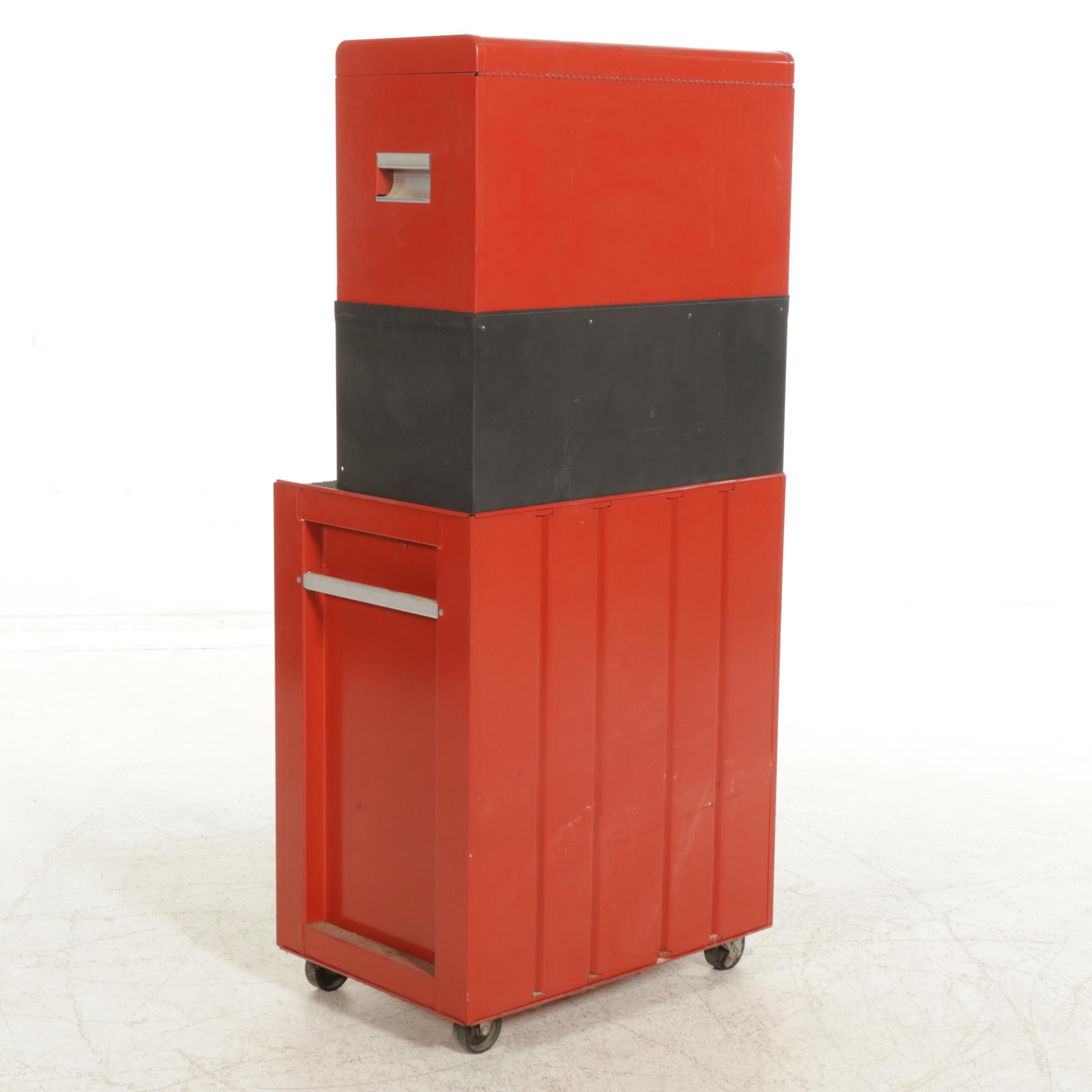 Craftsman Three-Stack Tool Rolling Tool Chests with Assorted Hand Tools