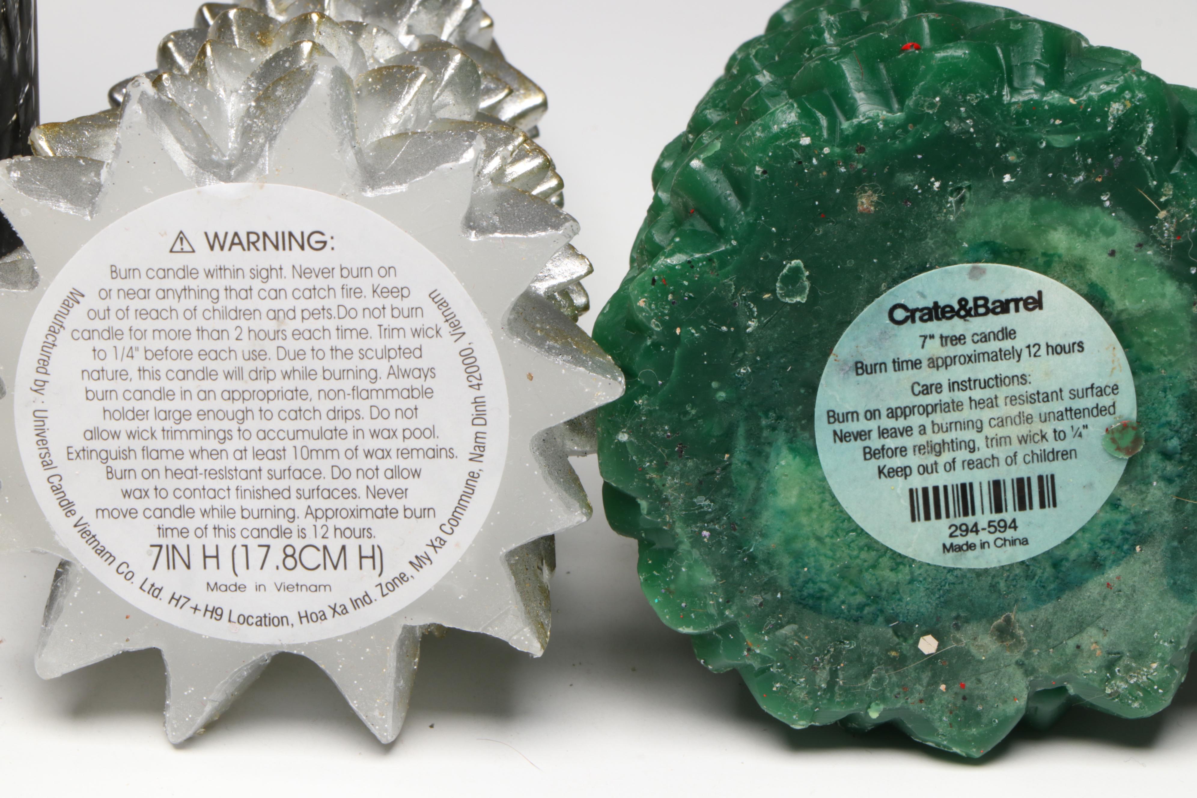 Mango Wood Serving Bowl with Votive Candle Holder, Fir Tree Candles and More