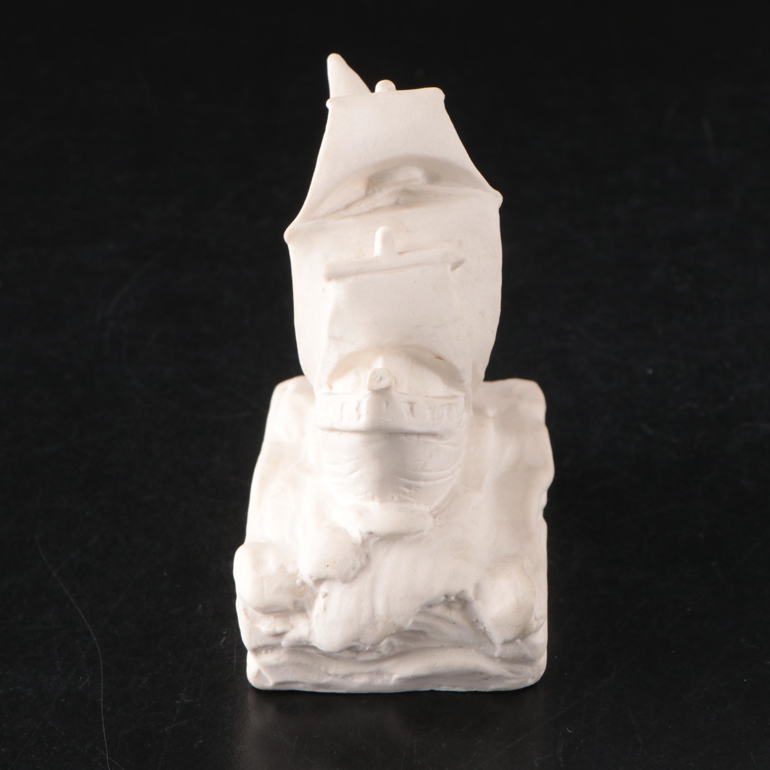 Rookwood Pottery Galleon Ship Paperweights, Early to Mid 20th Century