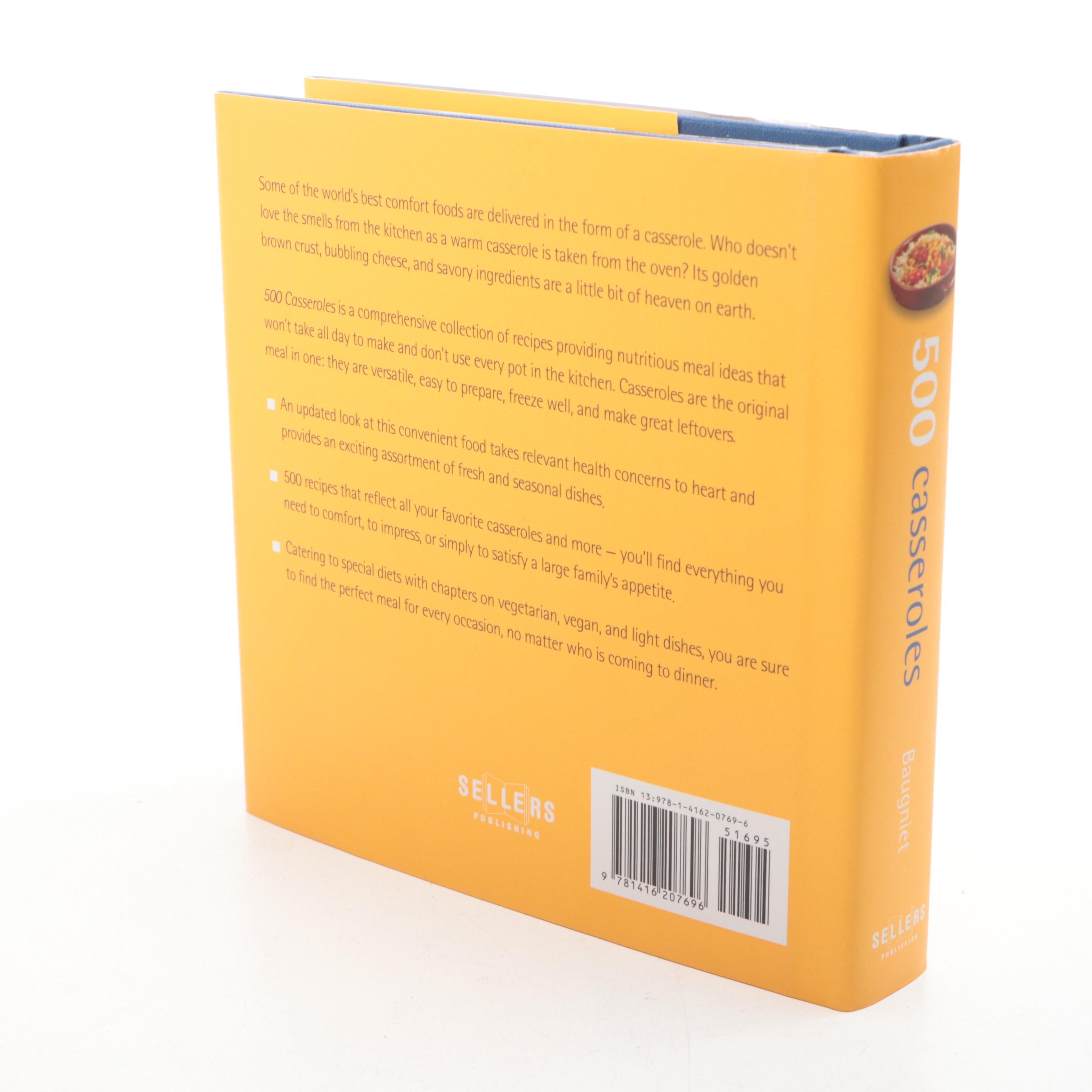 First Edition "500 Casseroles" by Rebecca Baugniet and More Cookbooks