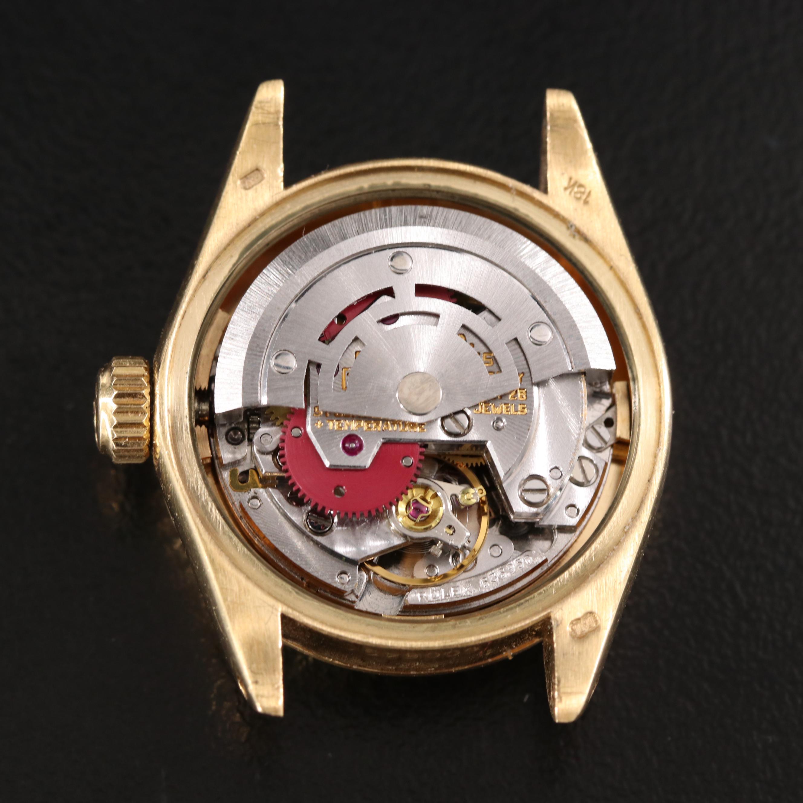 1979 18K Rolex Custom Mother-of-Pearl Diamond Dial Datejust Watch