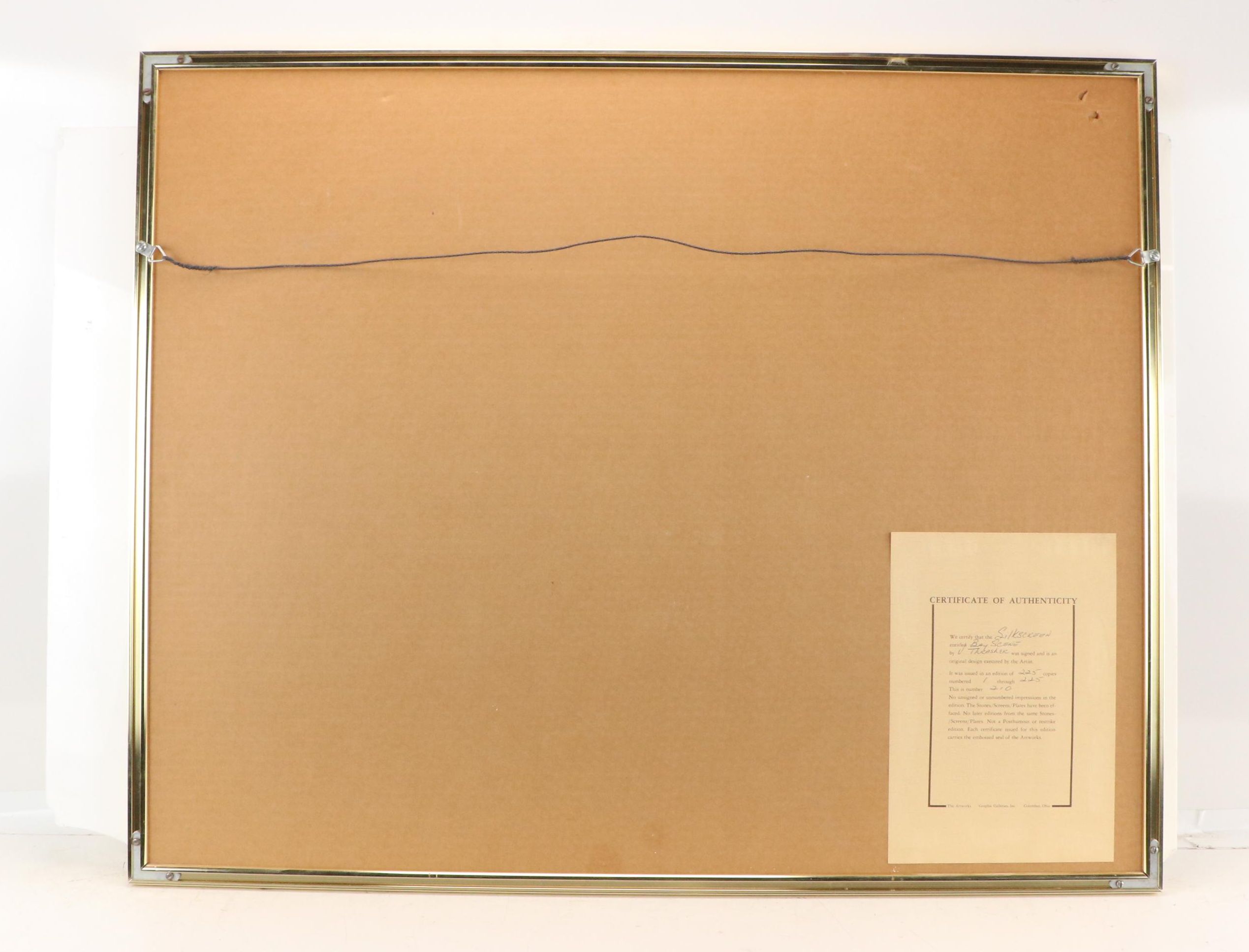 Virgil Thrasher Serigraph "Half Moon Bay," 1979