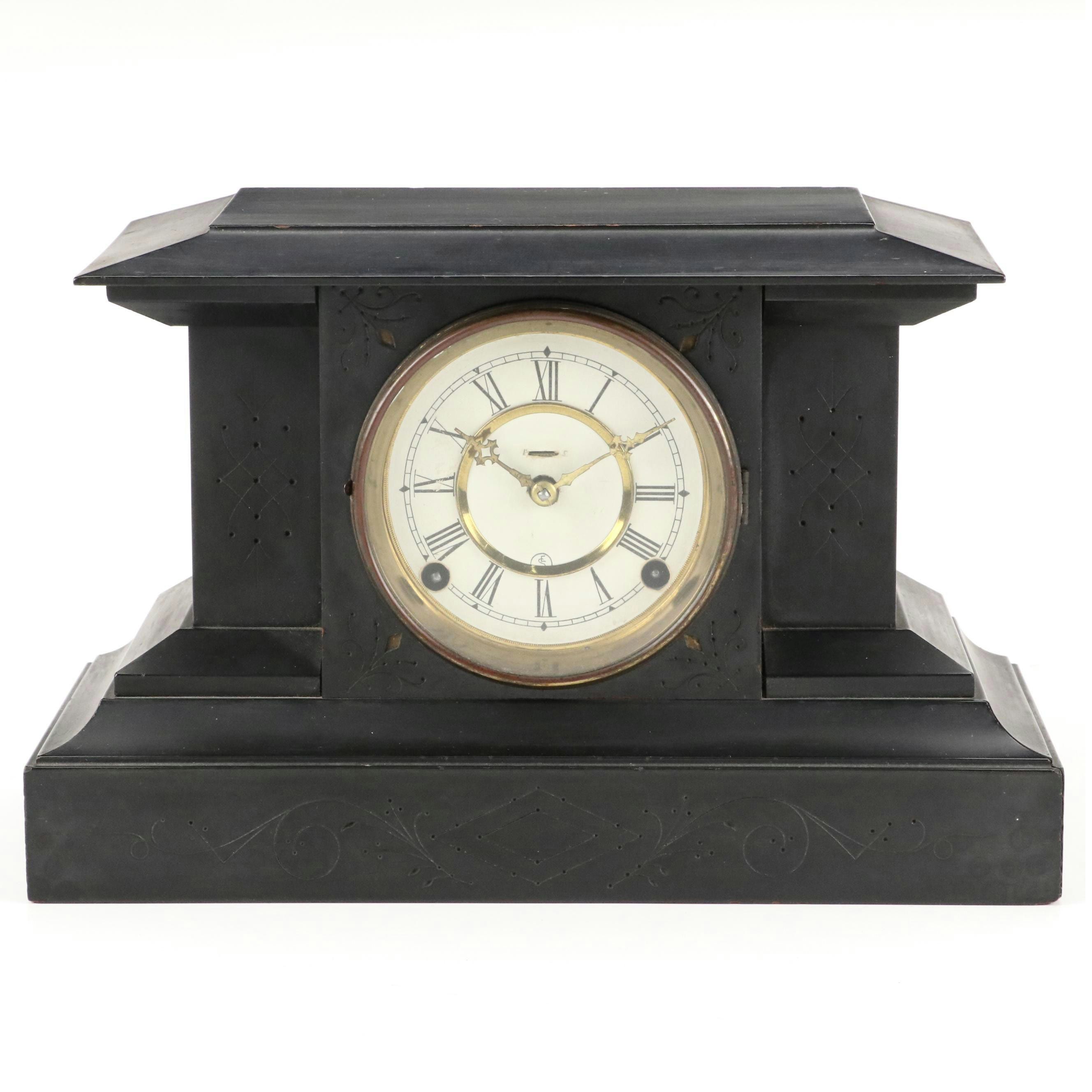 The E. Ingraham Clock Co. "Alamo" 8 Day Mantel Clock, Late 19th–Early 20th C.