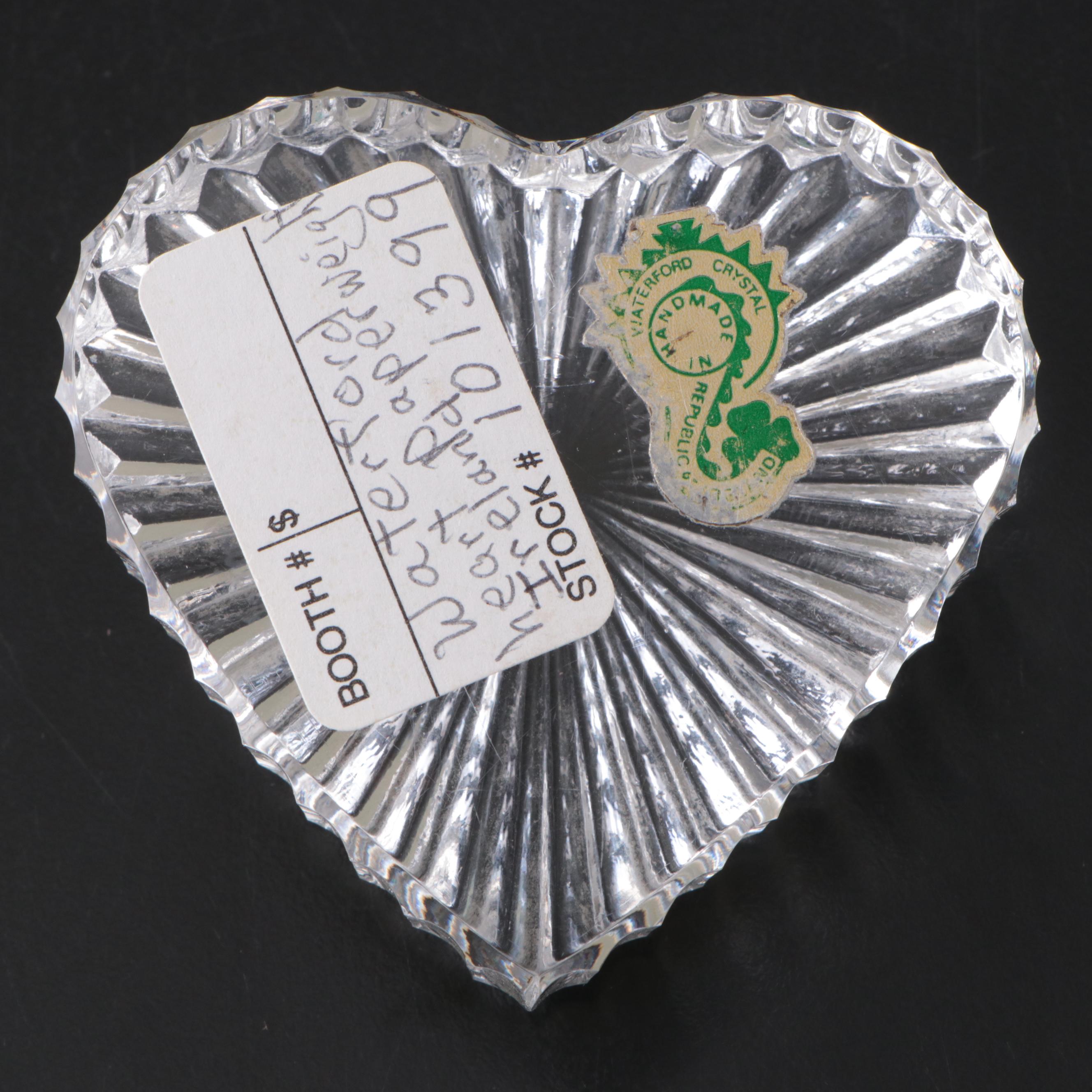 Cambridge Glass Swans, Waterford Glass Paperweight, and More