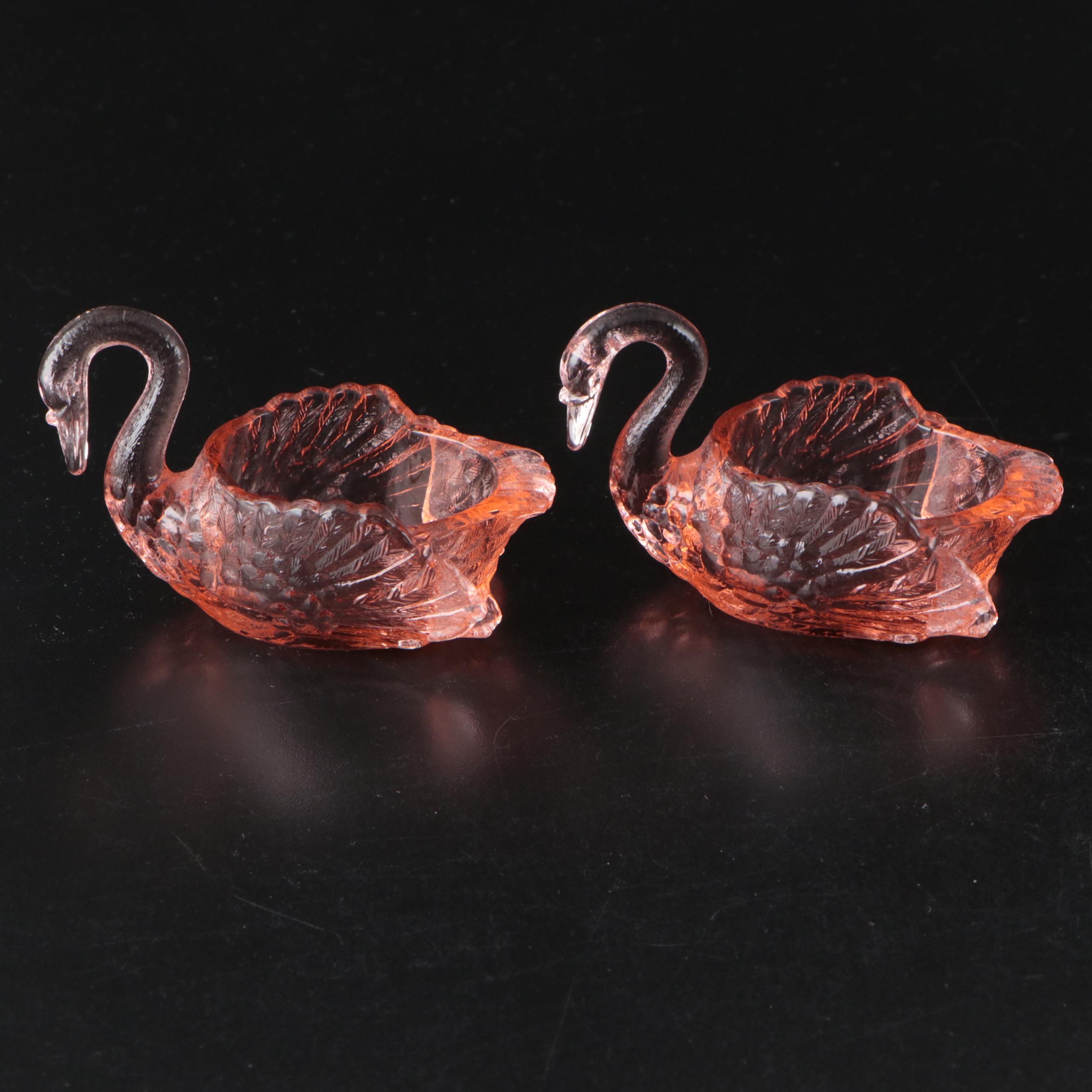 Cambridge Glass Swans, Waterford Glass Paperweight, and More