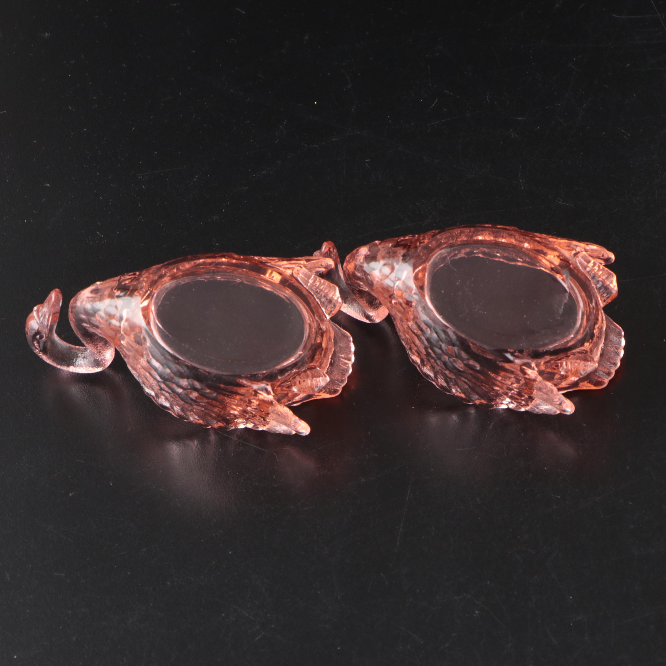 Cambridge Glass Swans, Waterford Glass Paperweight, and More