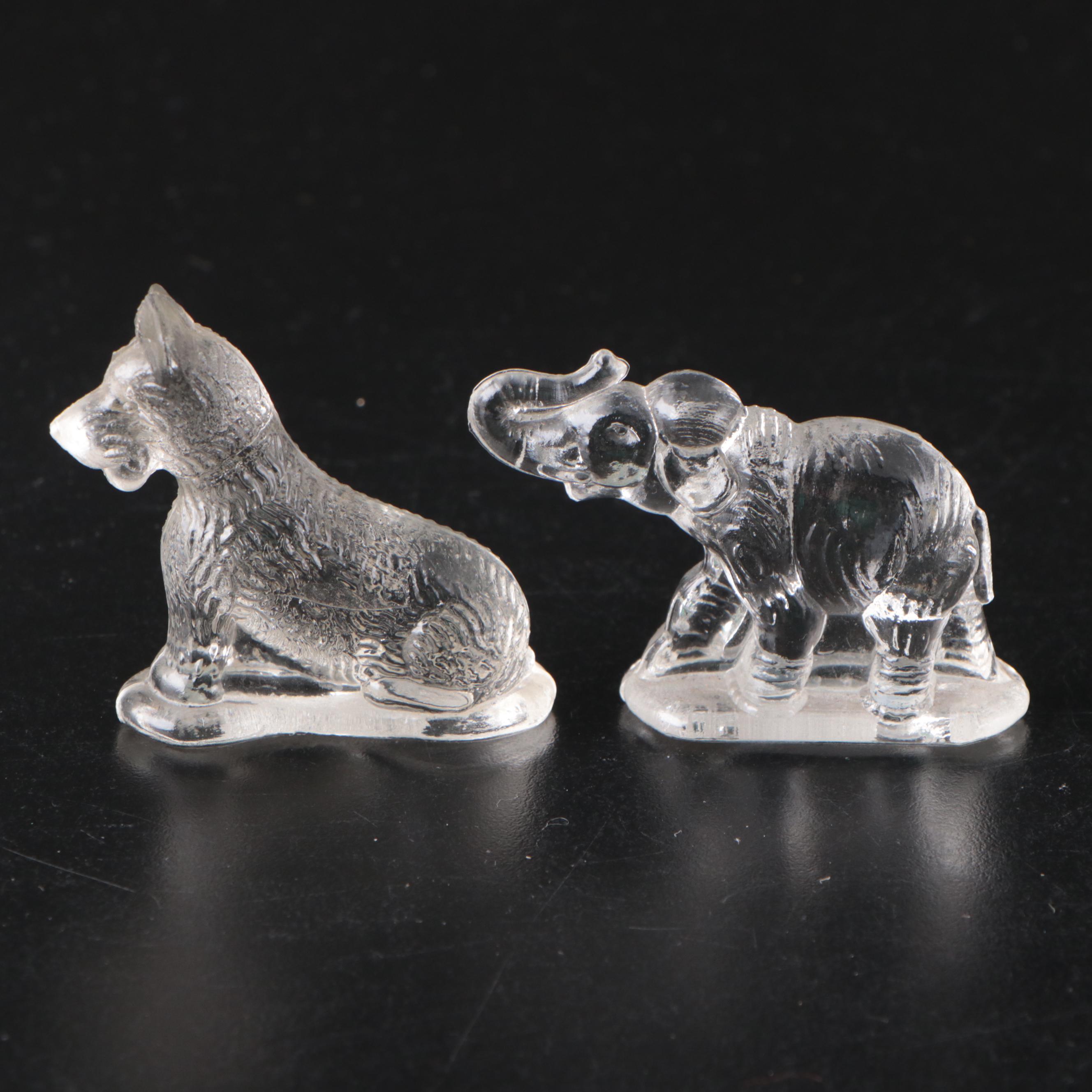 Cambridge Glass Swans, Waterford Glass Paperweight, and More