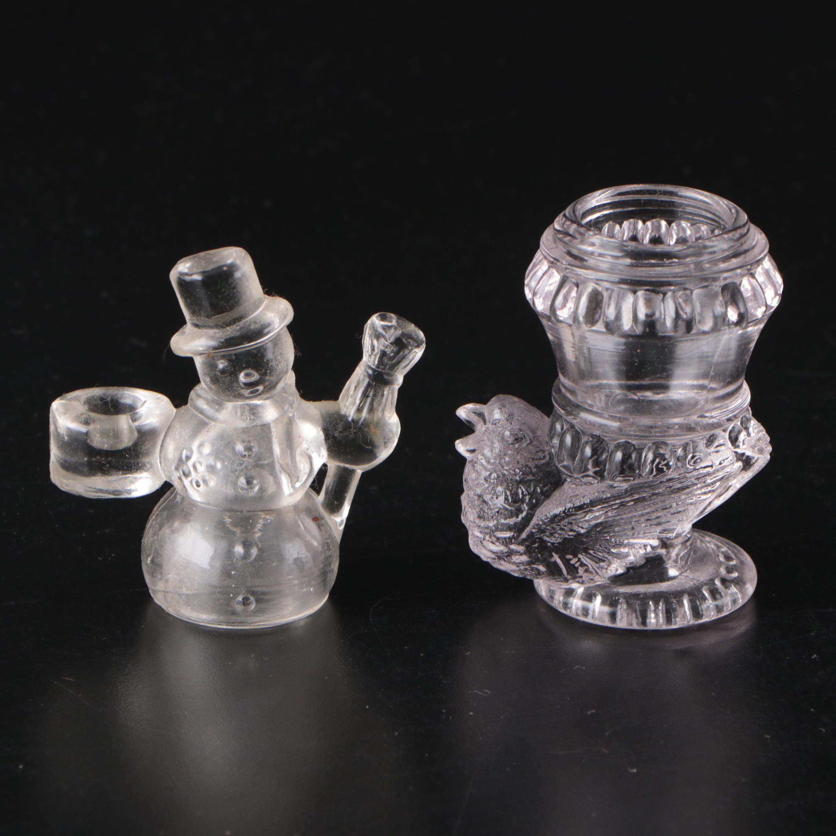 Cambridge Glass Swans, Waterford Glass Paperweight, and More