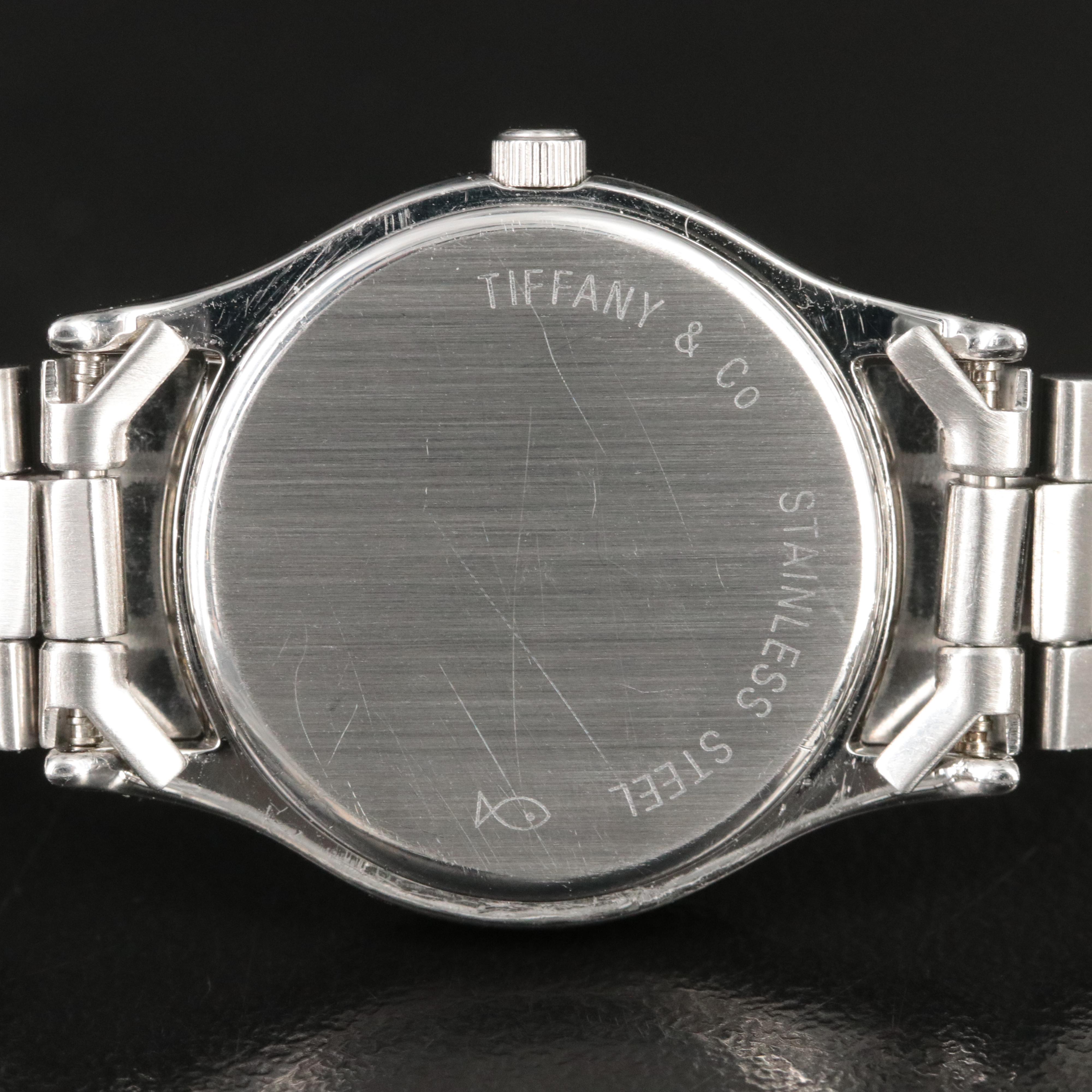 Tiffany and Co. Swiss Made Stainless Steel Quartz Date Watch