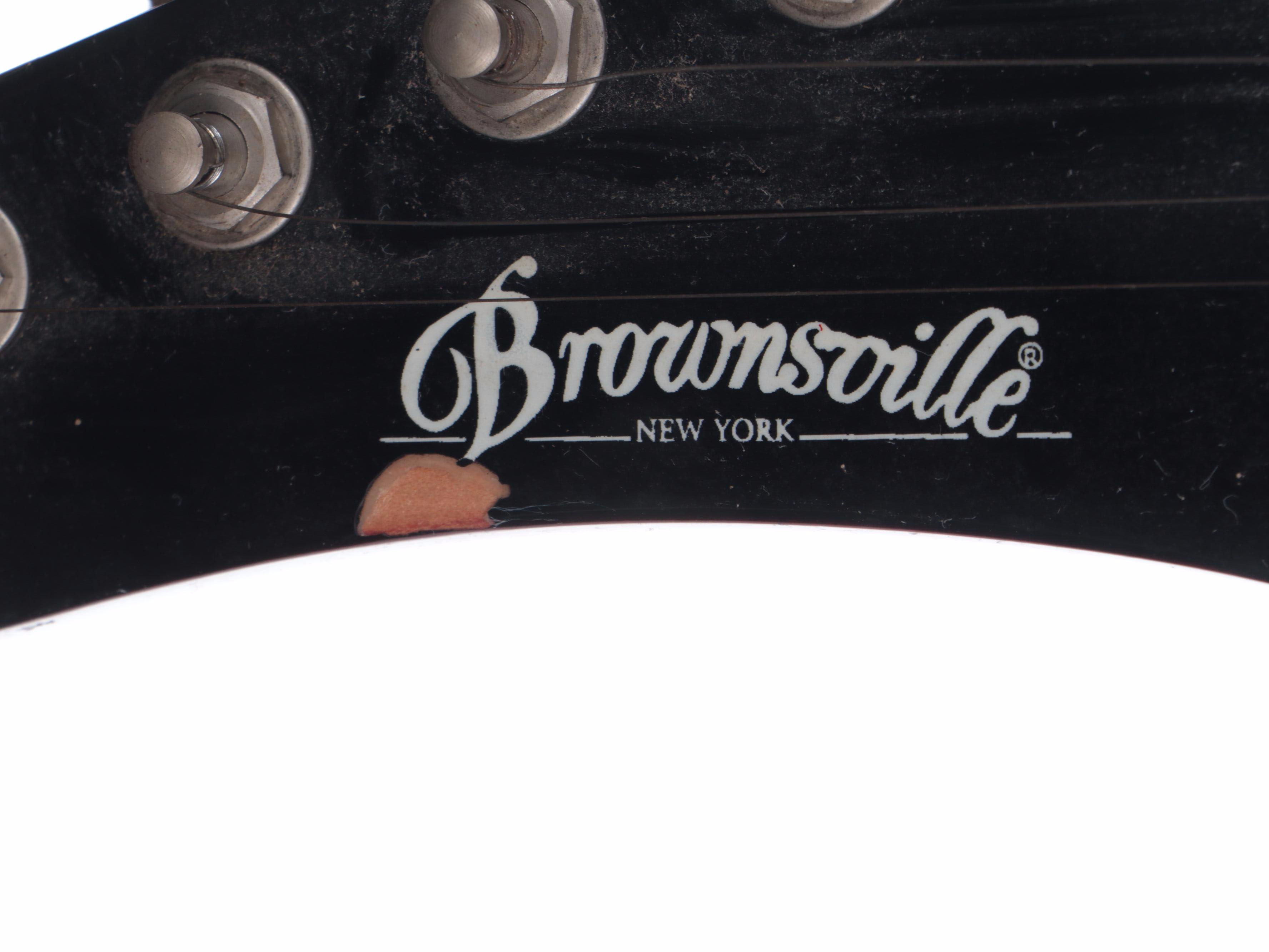 Brownsville Red Quilt Electric Guitar with Mother-of-Pearl Inlay