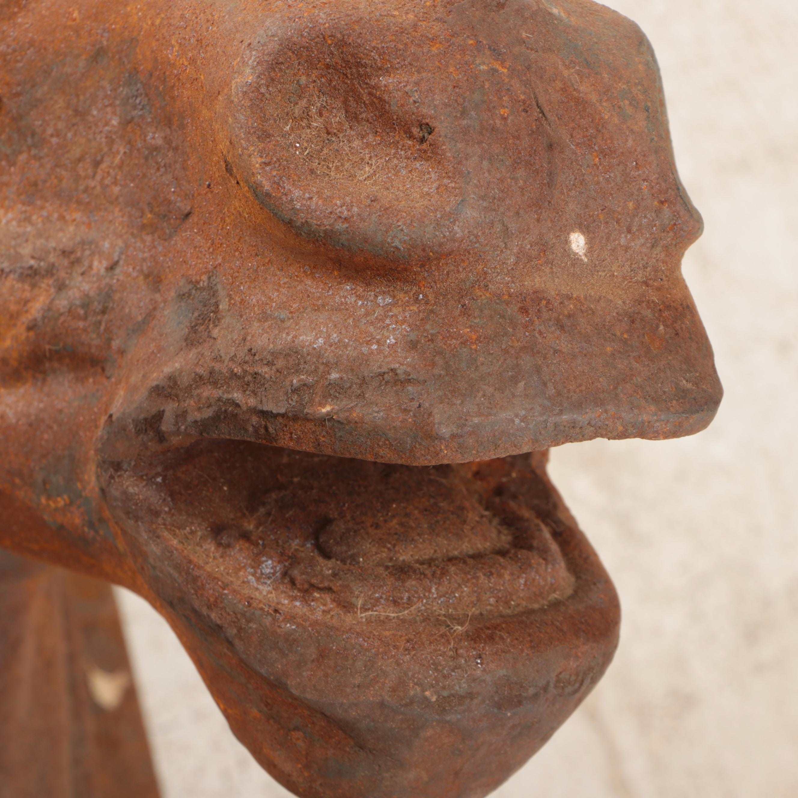 French Style Cast Iron Horse Head Stable Sign