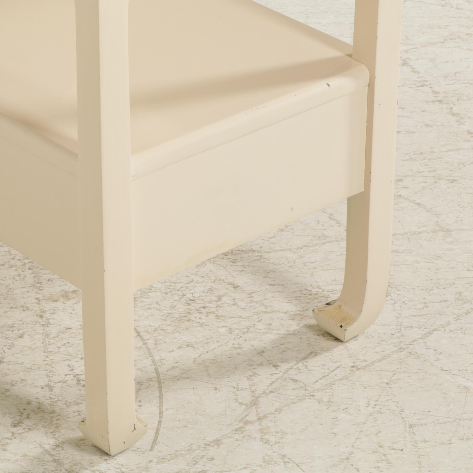 Kent-Coffey "The Amerasia" Chinoiserie Painted Nightstands, Pair