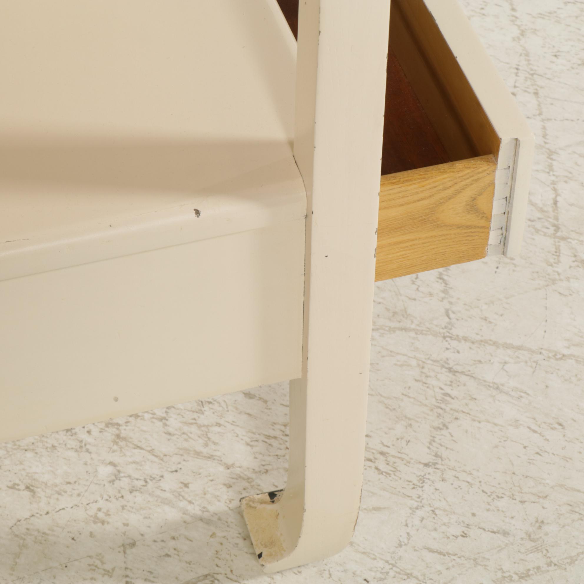 Kent-Coffey "The Amerasia" Chinoiserie Painted Nightstands, Pair