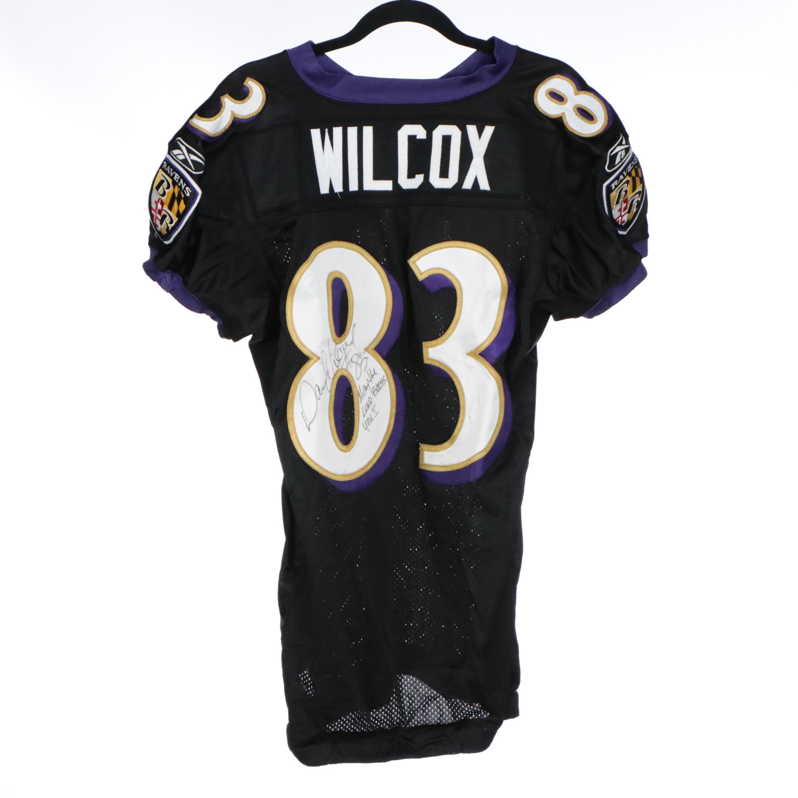 Daniel Wilcox Game Worn and Signed Appalachian State and Ravens Jerseys