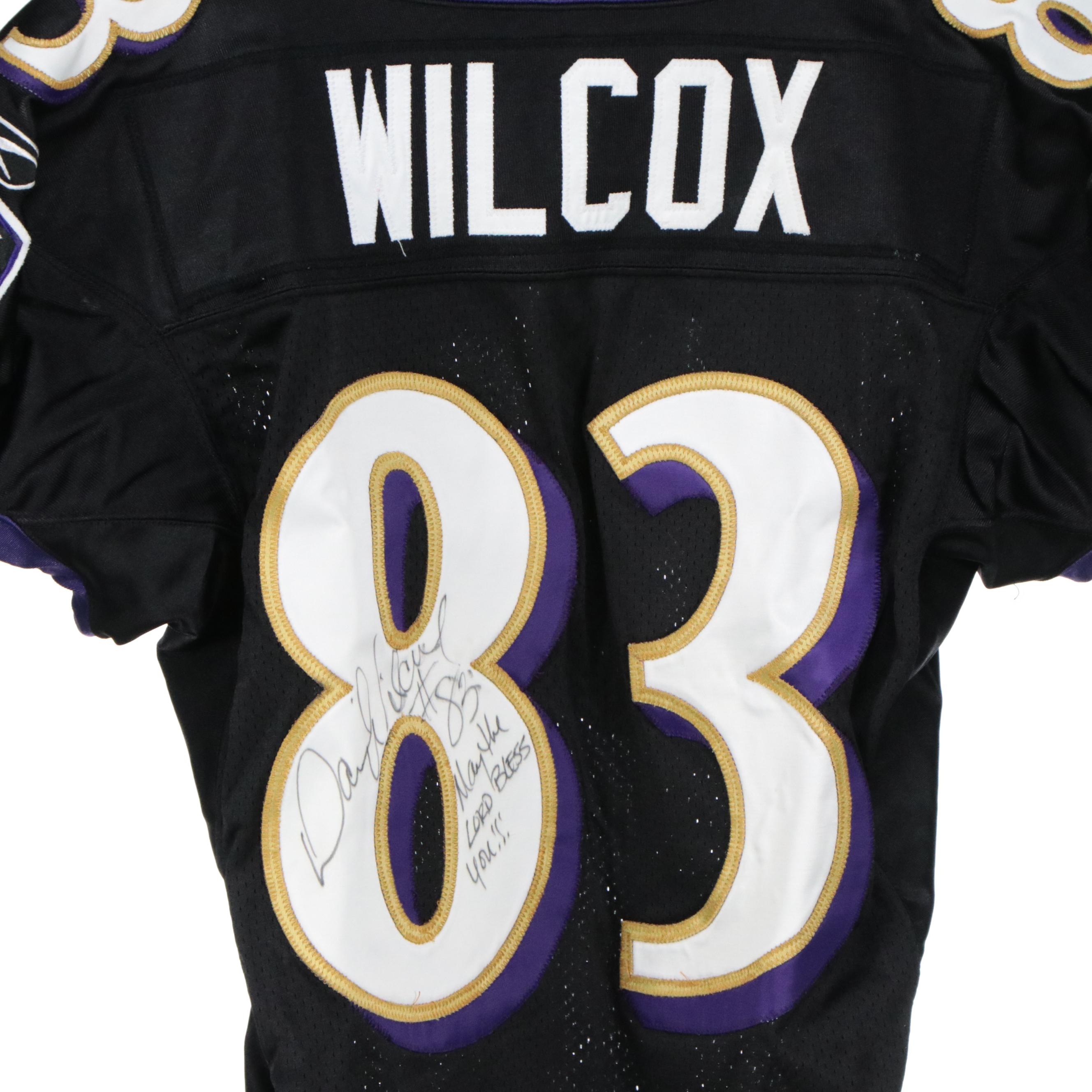 Daniel Wilcox Game Worn and Signed Appalachian State and Ravens Jerseys
