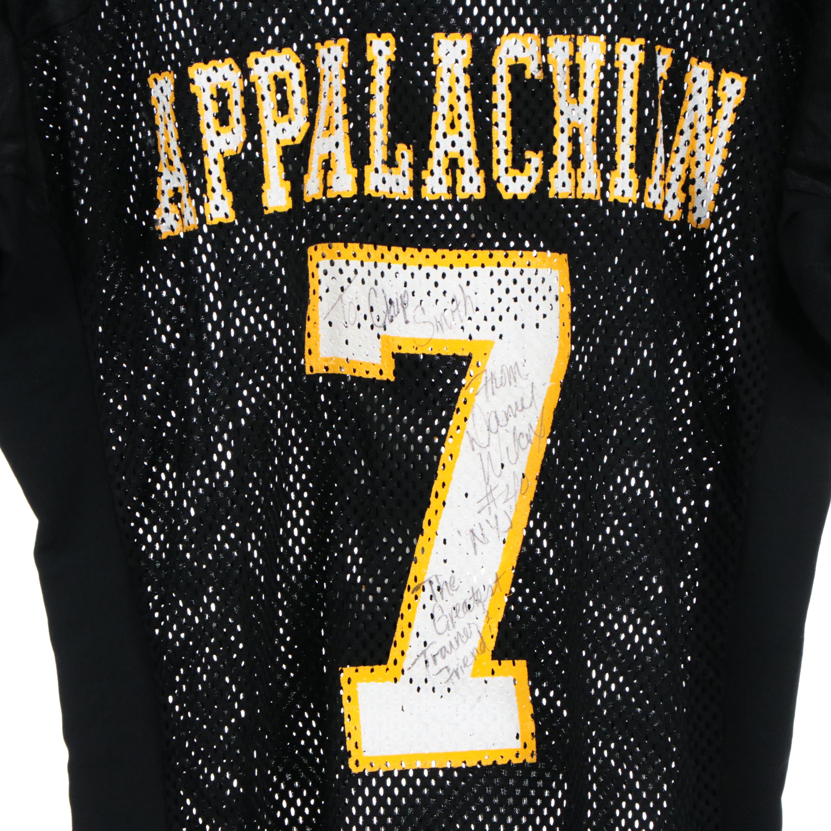Daniel Wilcox Game Worn and Signed Appalachian State and Ravens Jerseys