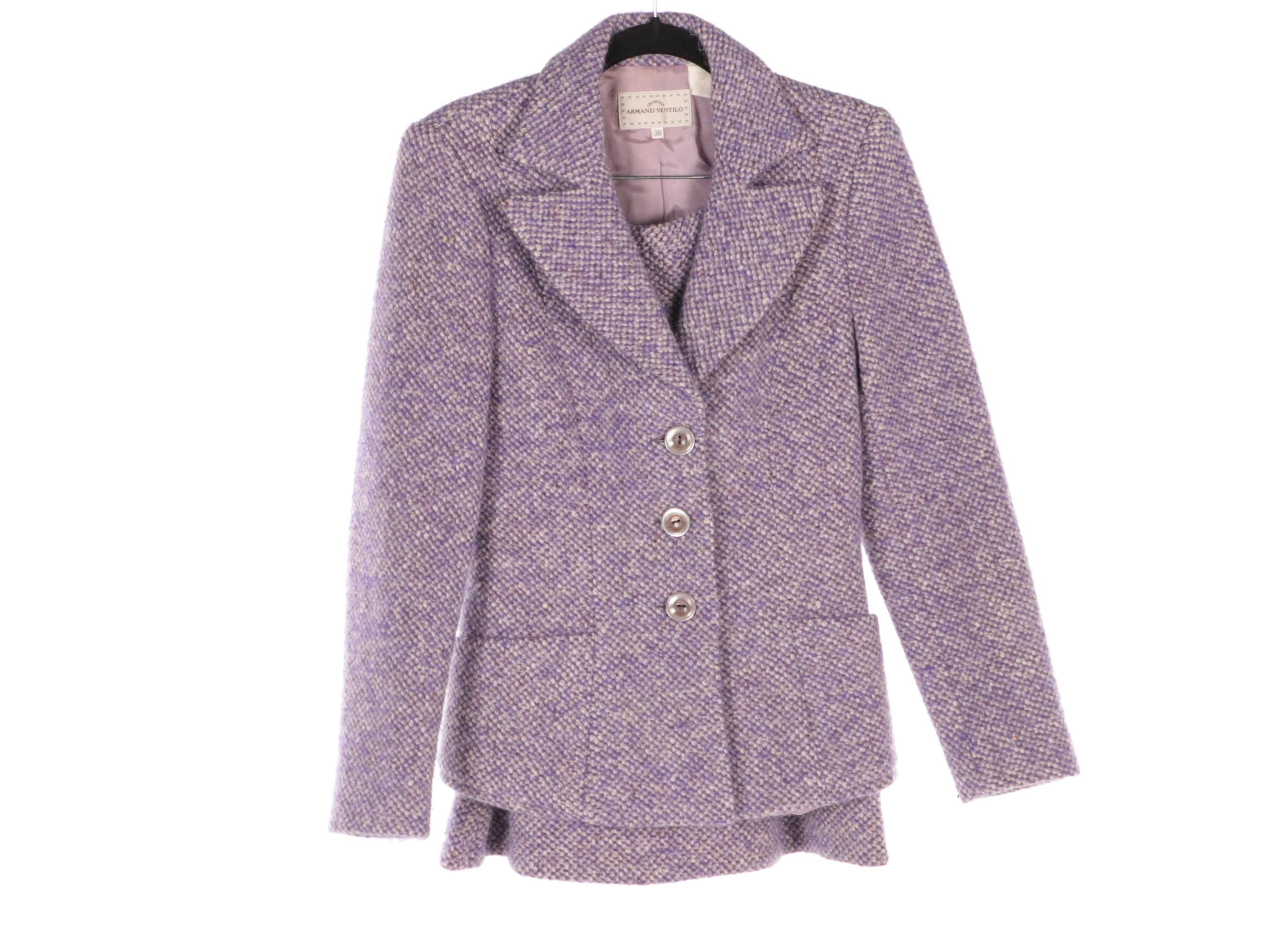 Christian Aujard Wool Jacket, Armand Ventilo Wool Two-Piece Skirt Set and More