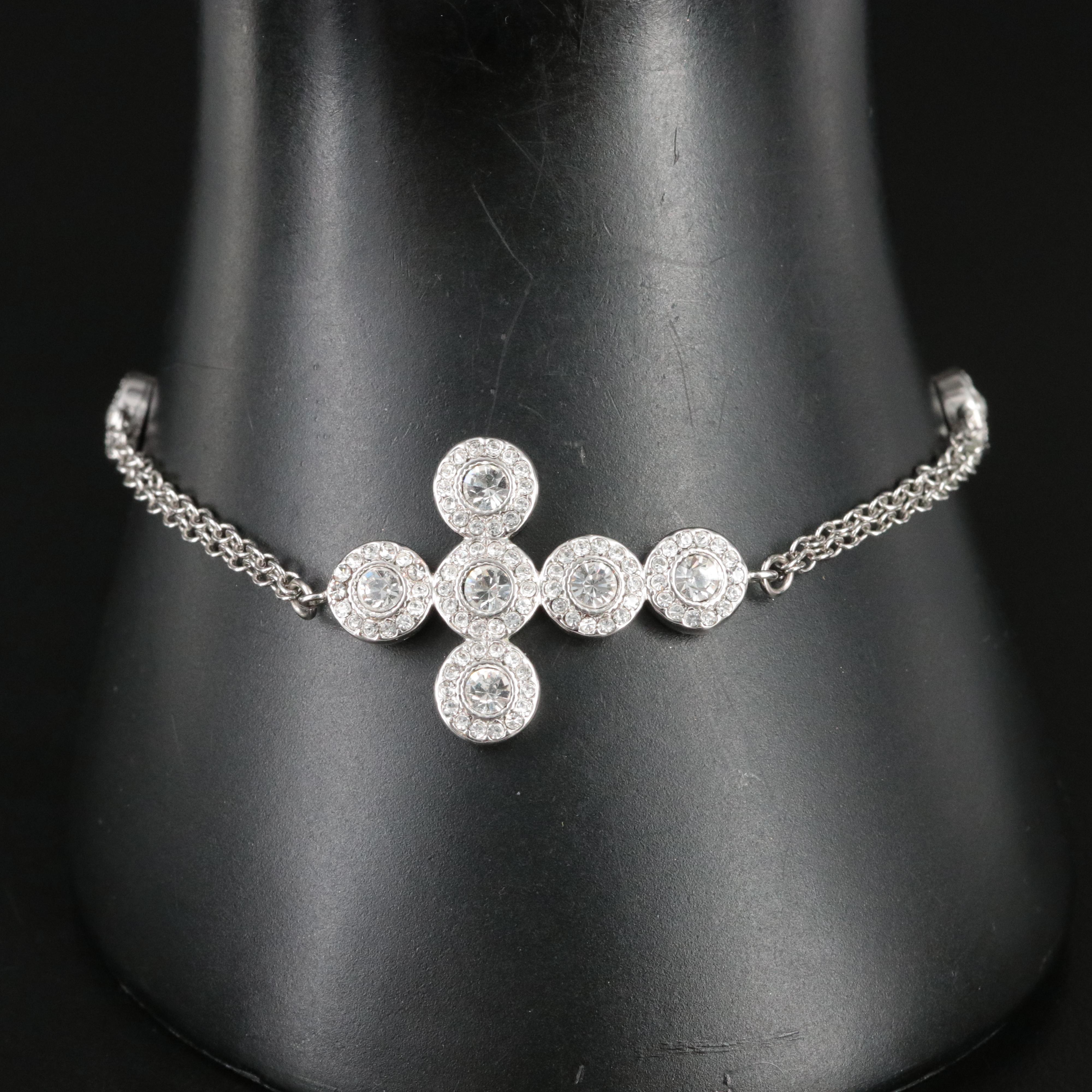 Cross Rhinestone Bracelet