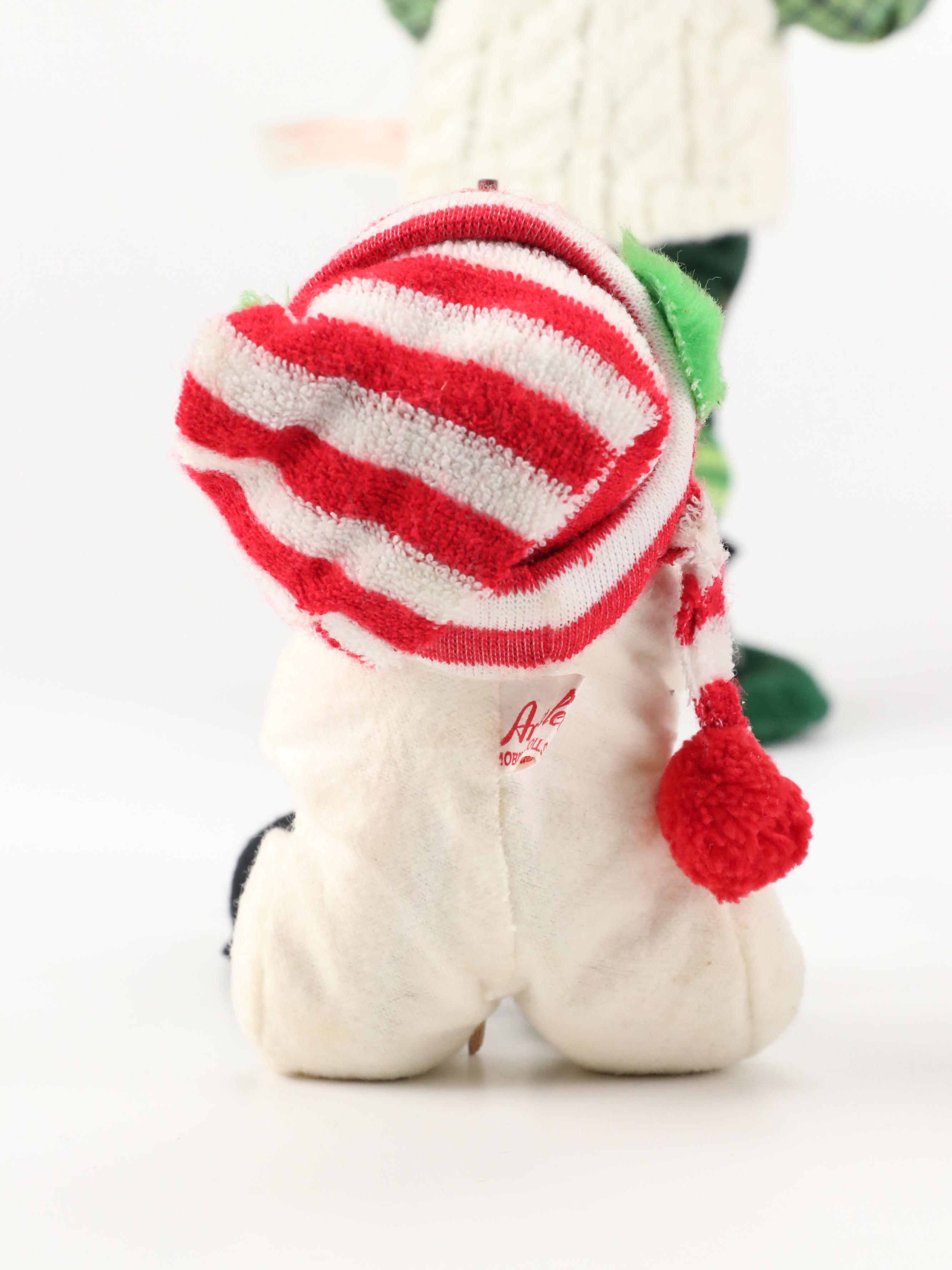 Annalee Mobilitee Chimney Sweep Mouse and Other Dolls, Mid to Late 20th Century