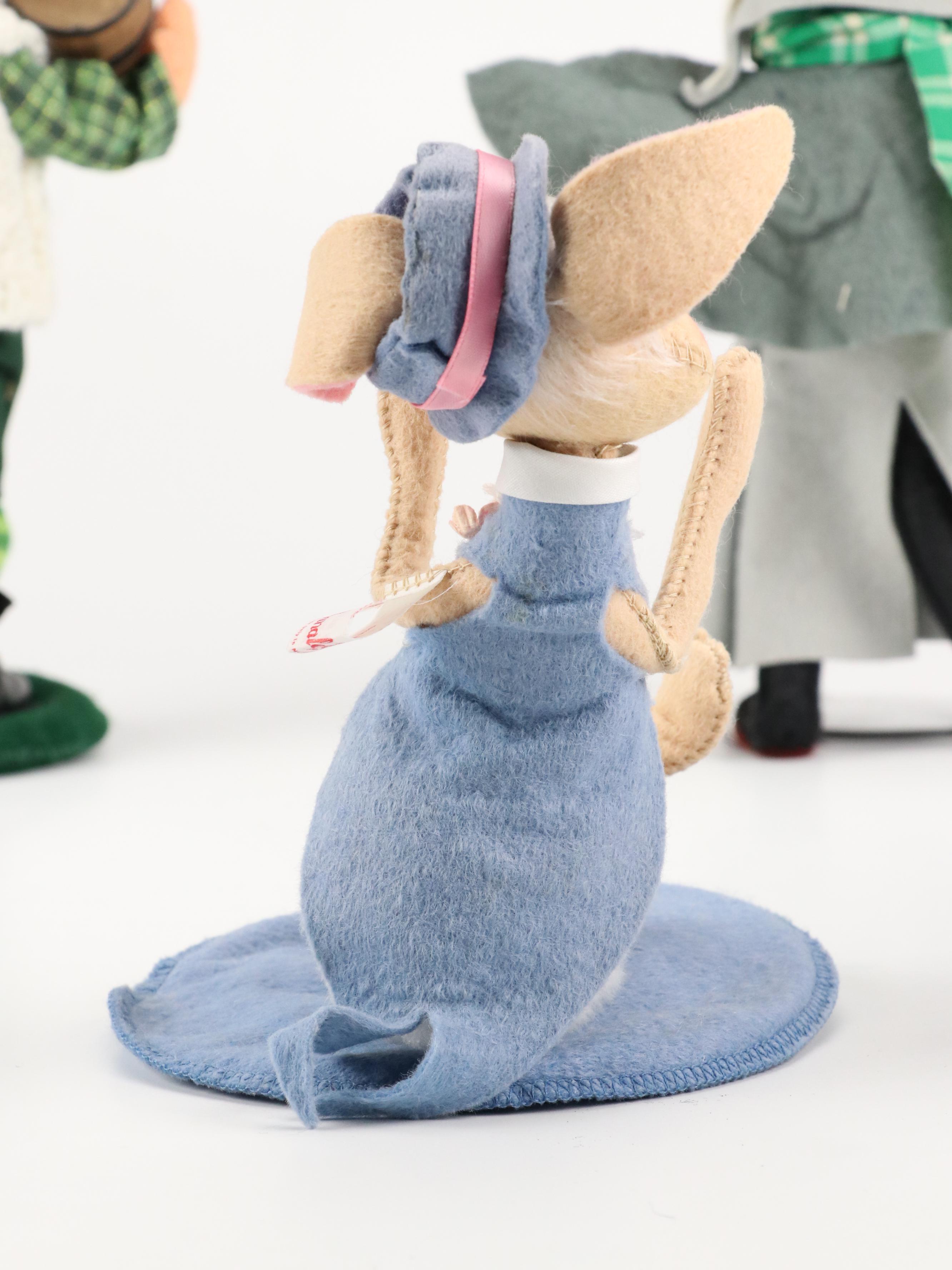 Annalee Mobilitee Chimney Sweep Mouse and Other Dolls, Mid to Late 20th Century