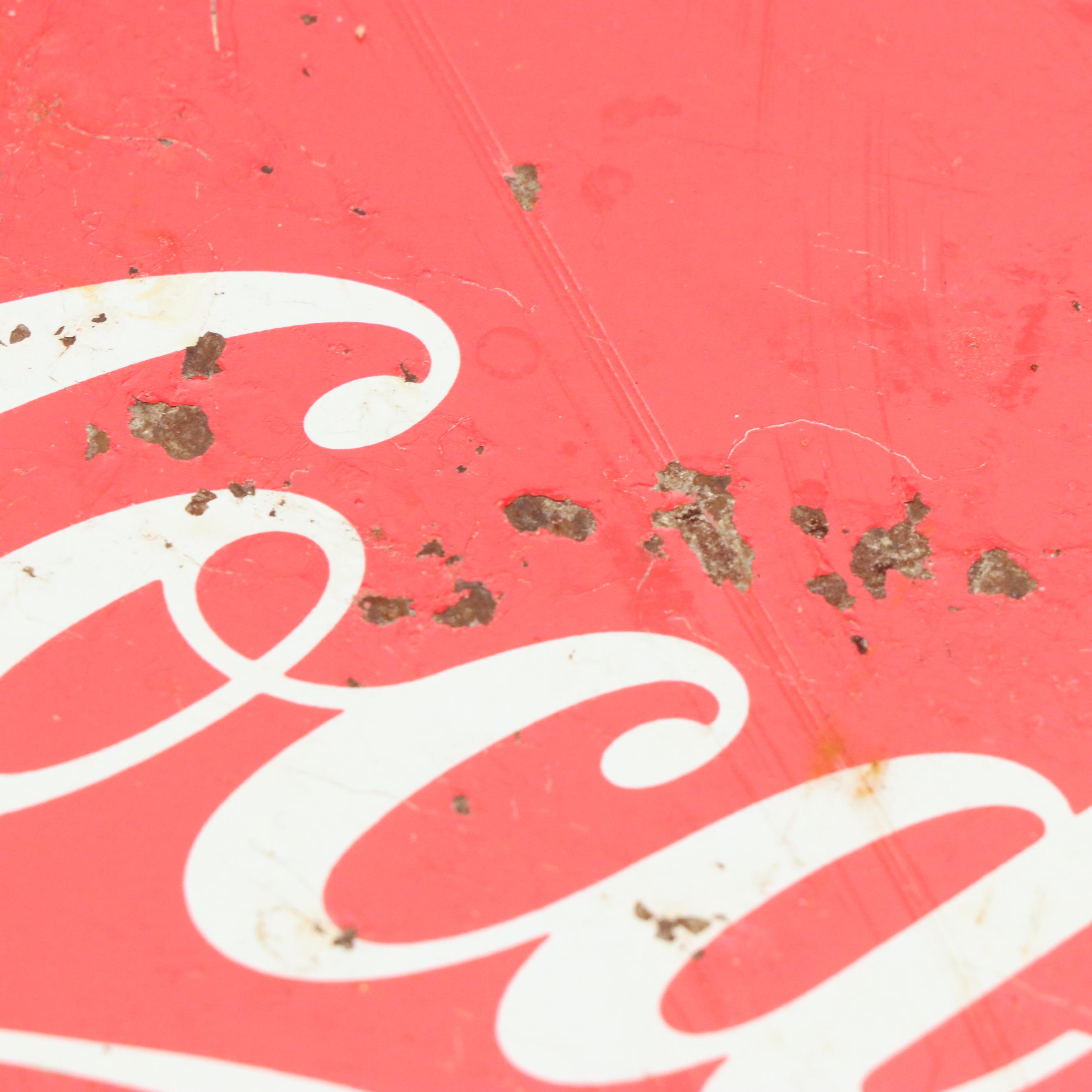 Coca-Cola Tin Litho Bar Tip Trays, Vintage