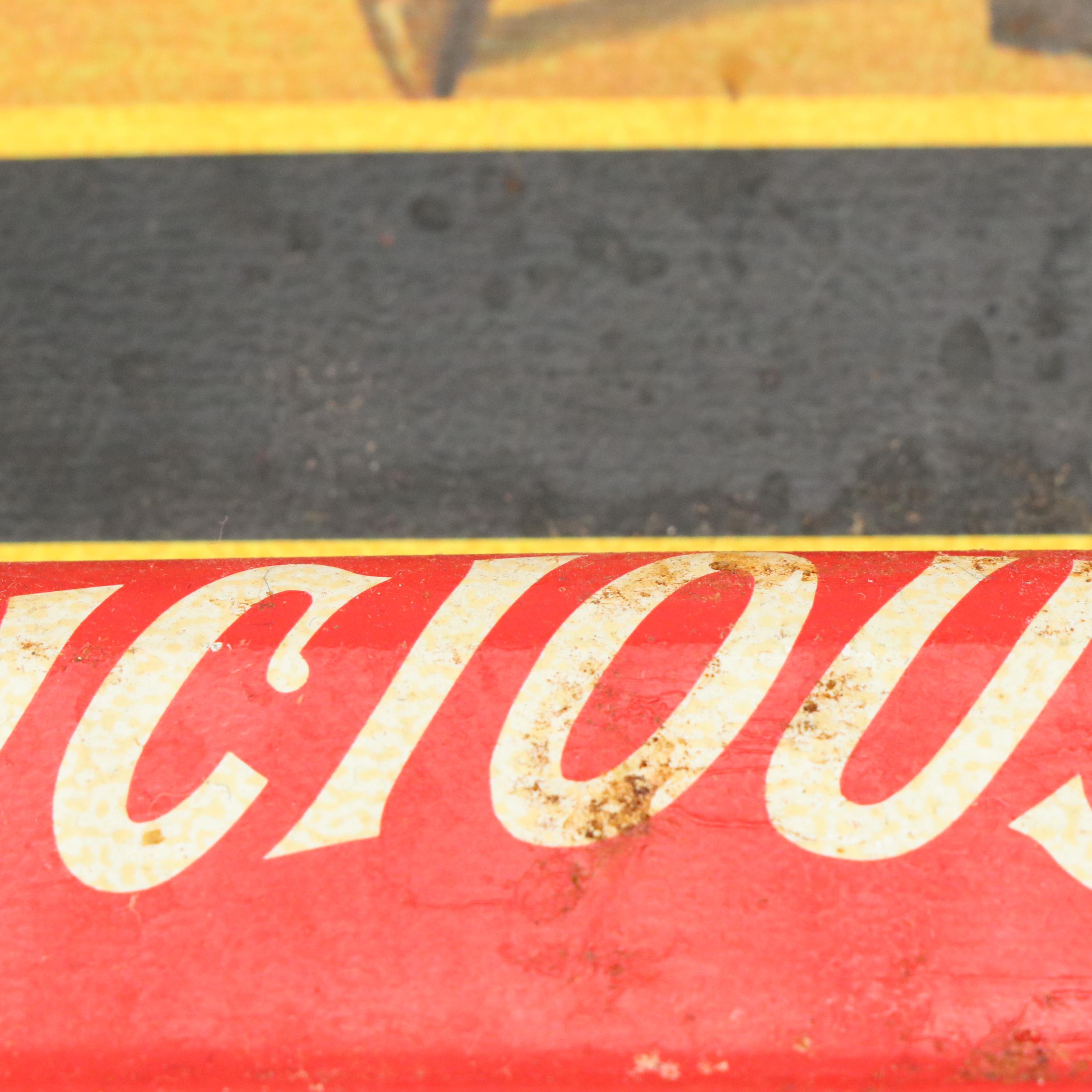 Coca-Cola Tin Litho Bar Tip Trays, Vintage