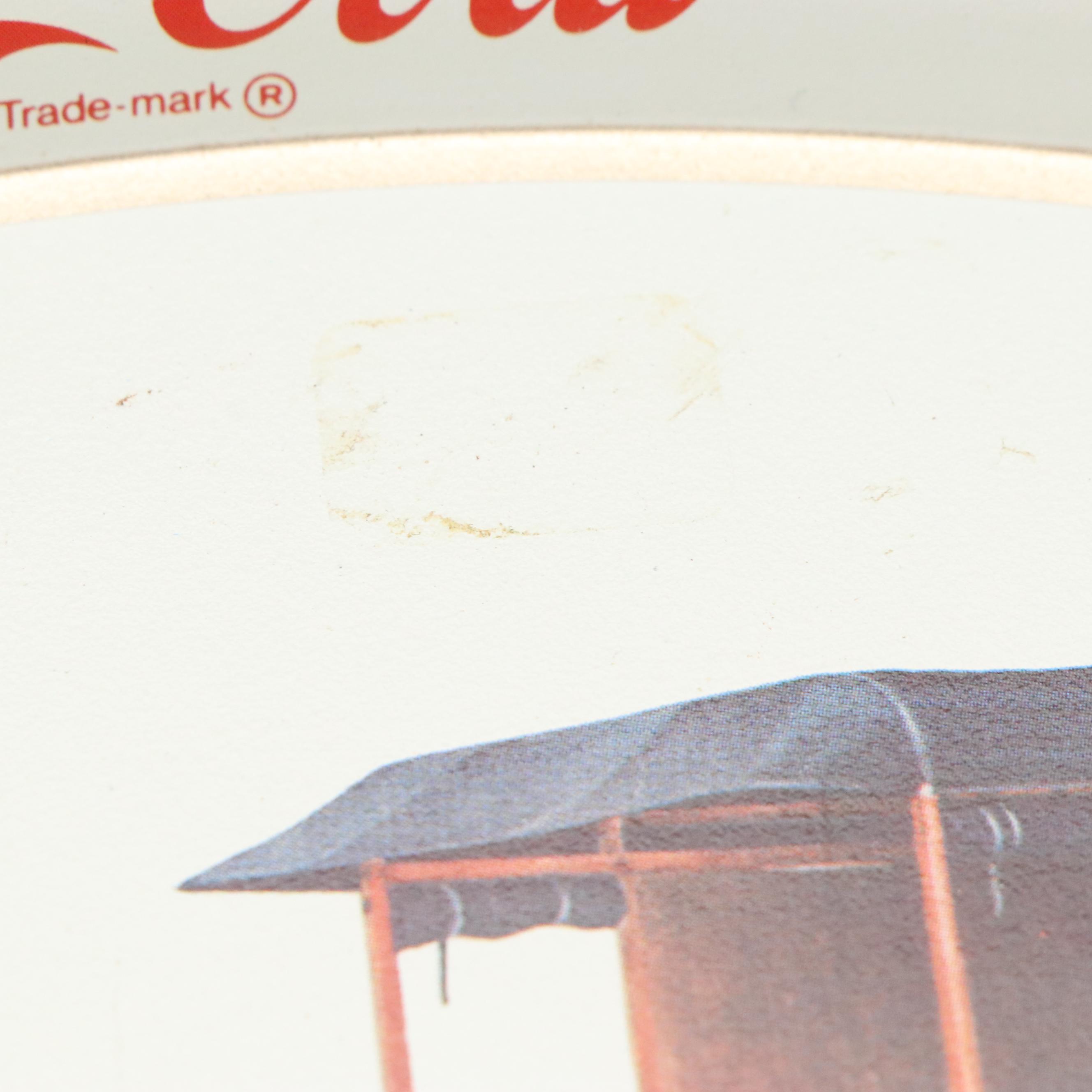 Coca-Cola Tin Litho Bar Tip Trays, Vintage