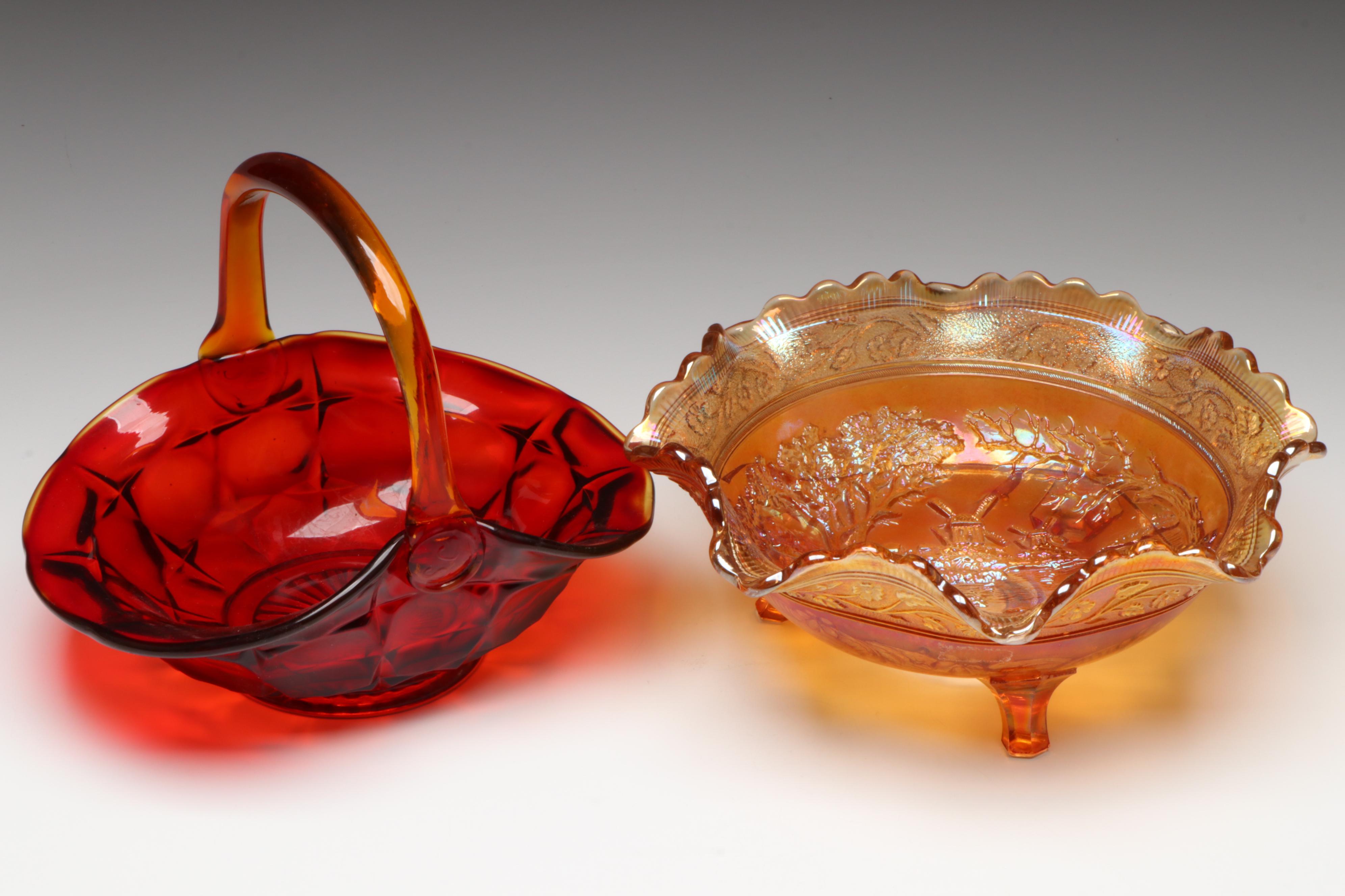 Hocking "Princess" Cake Plate and "Cameo" Plates and Other Table Accessories