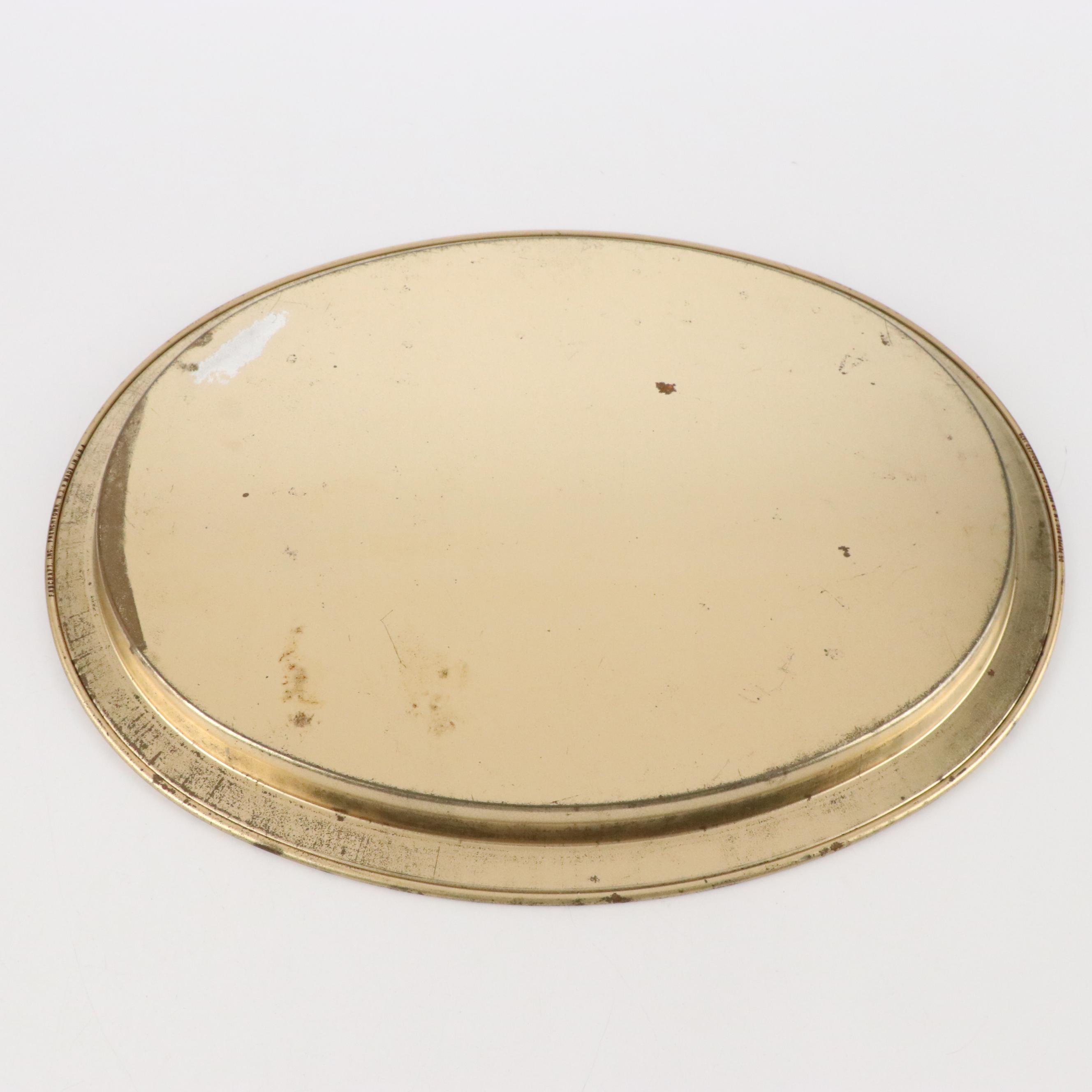 Coca-Cola, Dr. Pepper, Indiana University Tin Litho Bar Tip Trays, Vintage