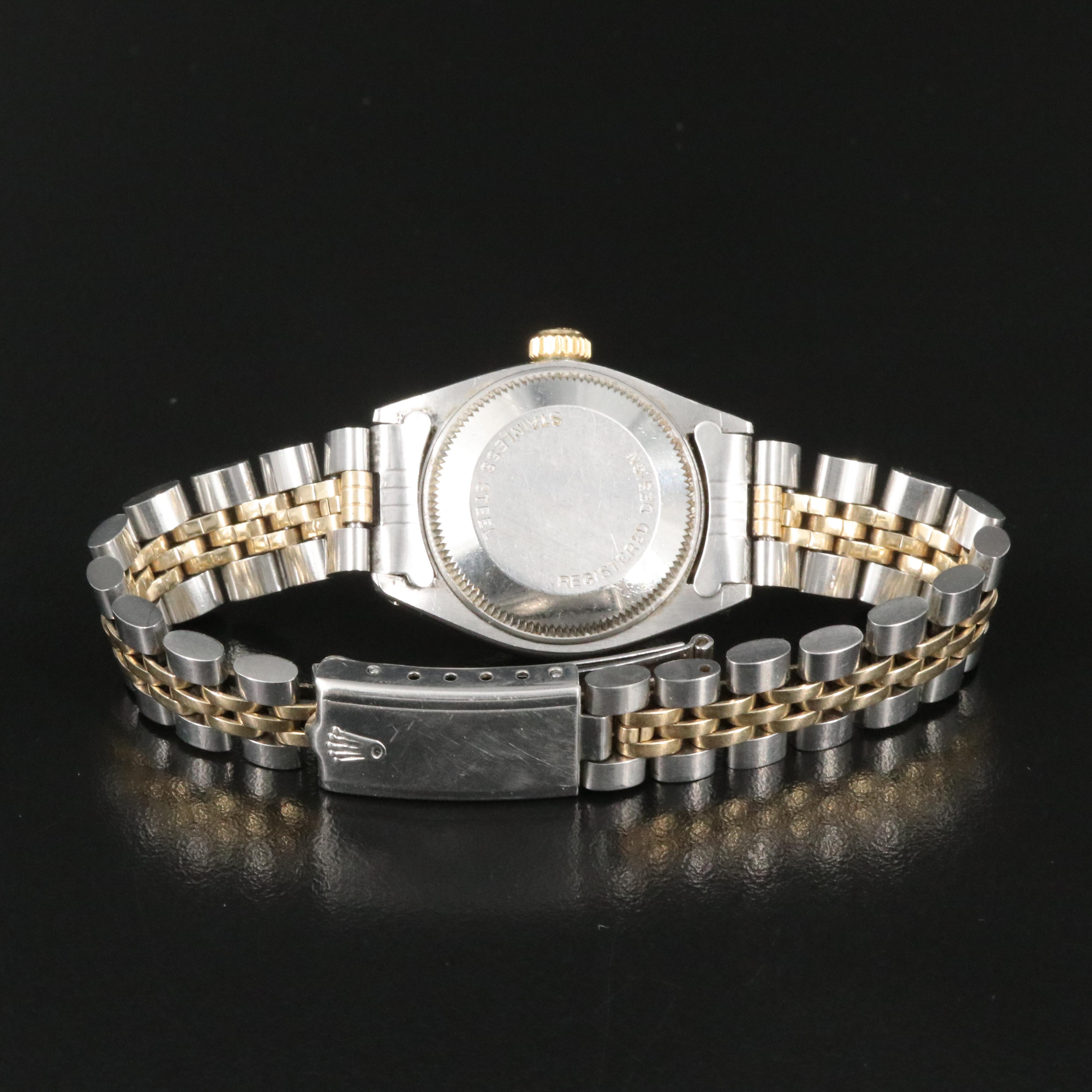 1977 Rolex 14K and Stainless Steel Datejust Watch